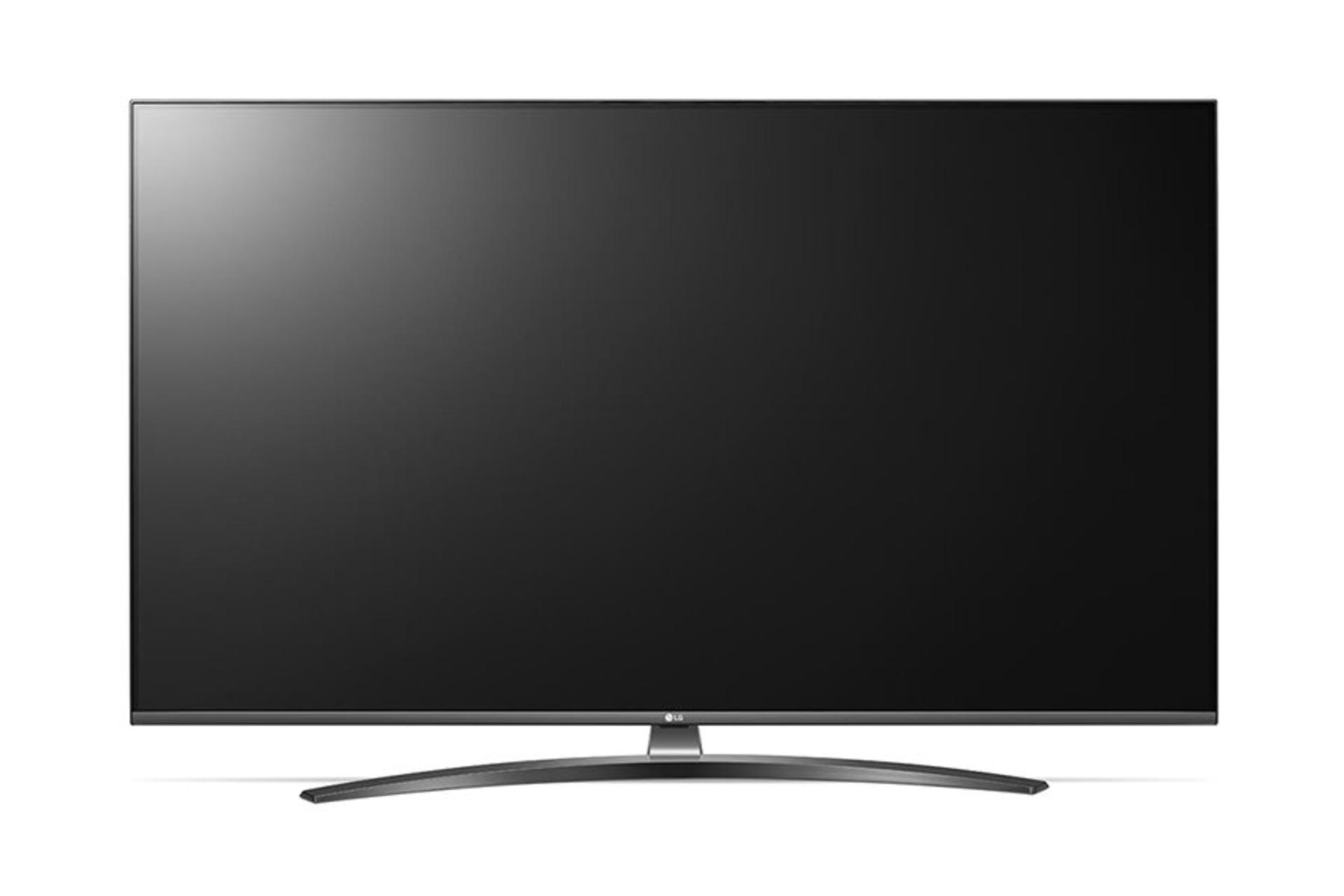 نمای جلو تلویزیون ال جی UM7660 مدل 55 اینچ با صفحه خاموش / LG 55UM7660