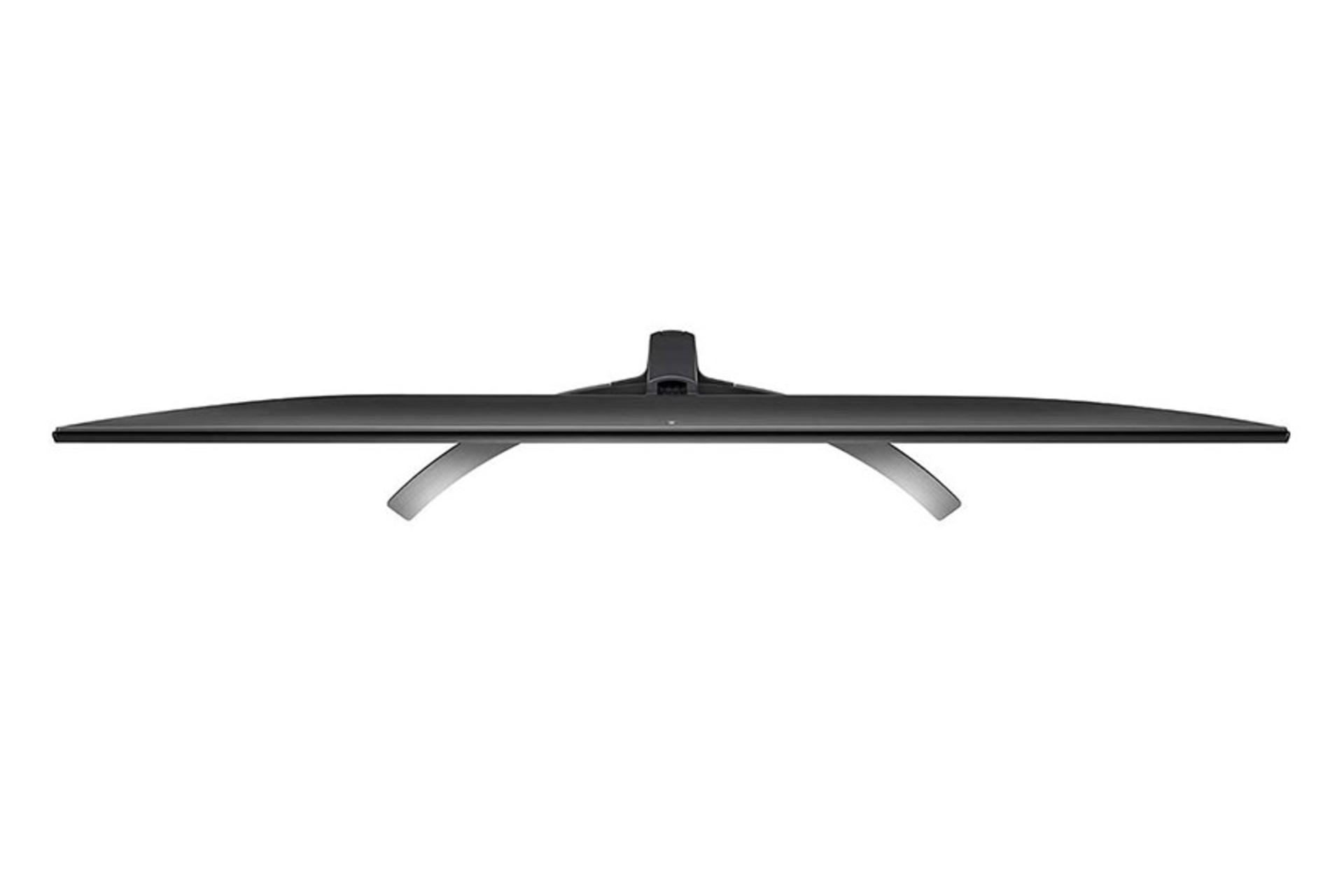 نمای بالا تلویزیون ال جی SM8100 مدل 55 اینچ و نمایش ضخامت دستگاه