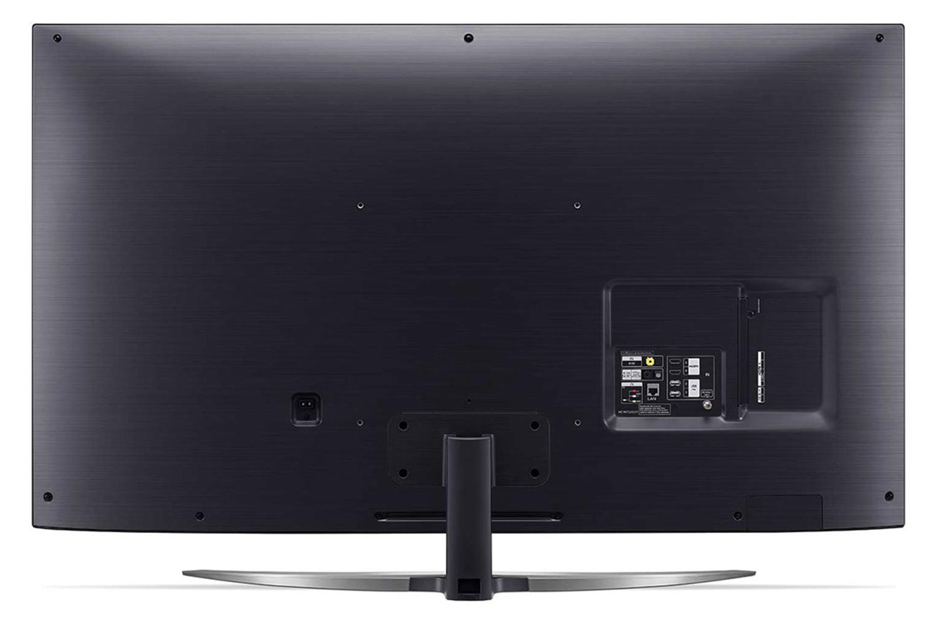 نمای پشت تلویزیون SM8100 مدل 49 اینچ و نمایش درگاه‌ها