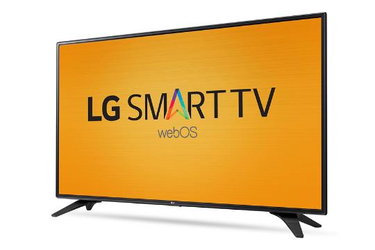 نمای نیمرخ تلویزیون ال جی LH600T مدل 55 اینچ با صفحه روشن