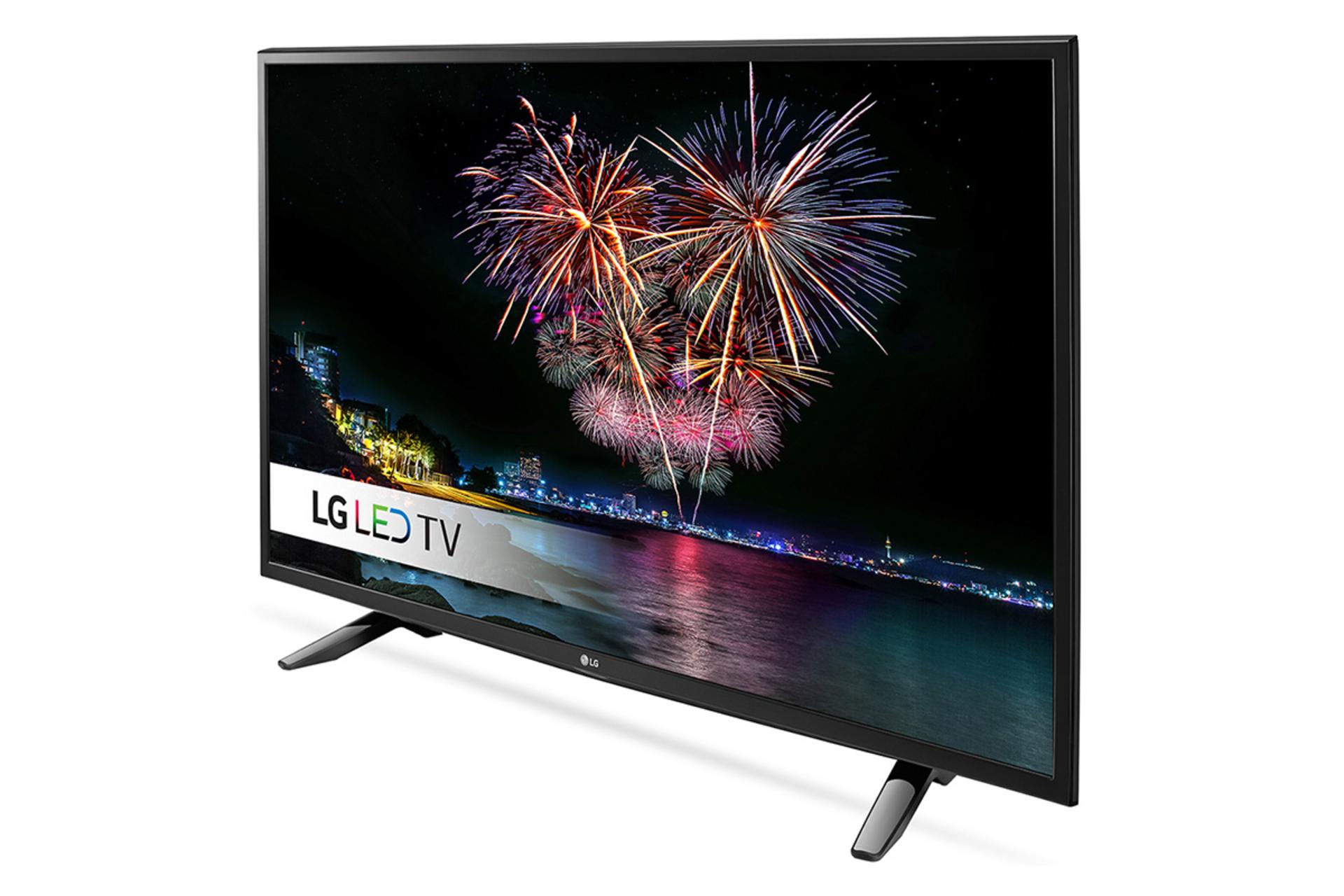 نمای نیمرخ تلویزیون ال جی LH510V مدل 43 اینچ با صفحه روشن