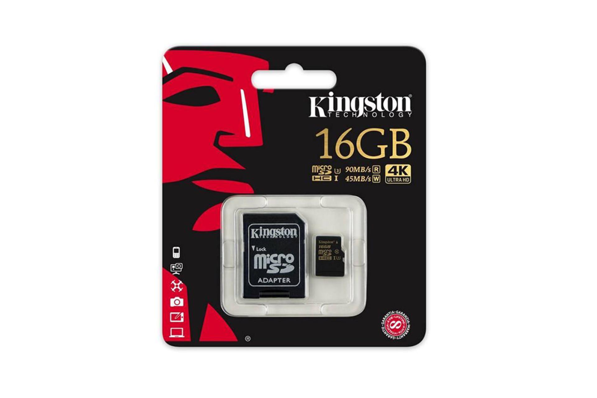 Kingston Gold microSDHC Class 10 UHS-I U3 16GB