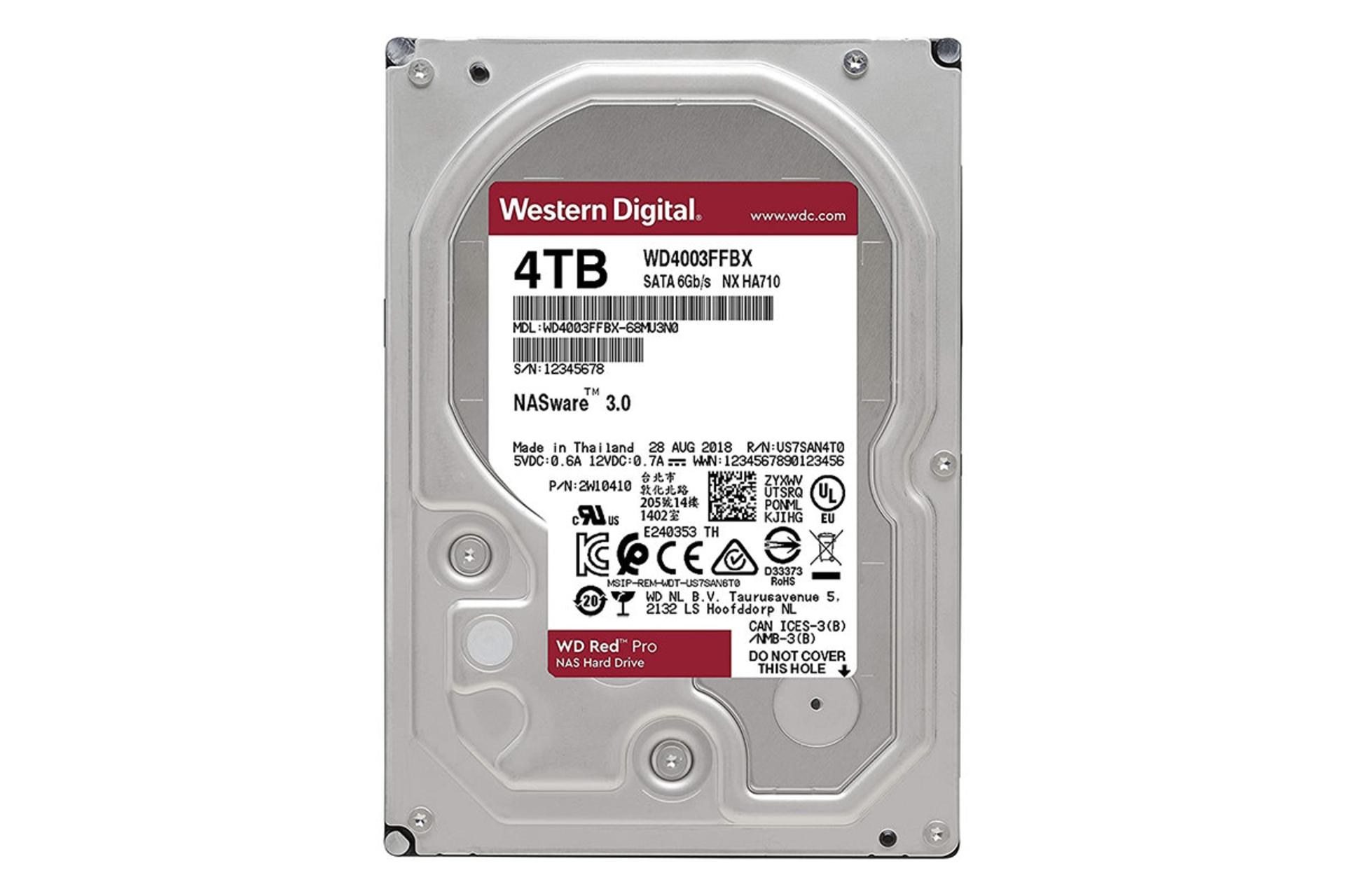 وسترن دیجیتال WD4003FFBX ظرفیت 4 ترابایت / Western Digital WD4003FFBX 4TB