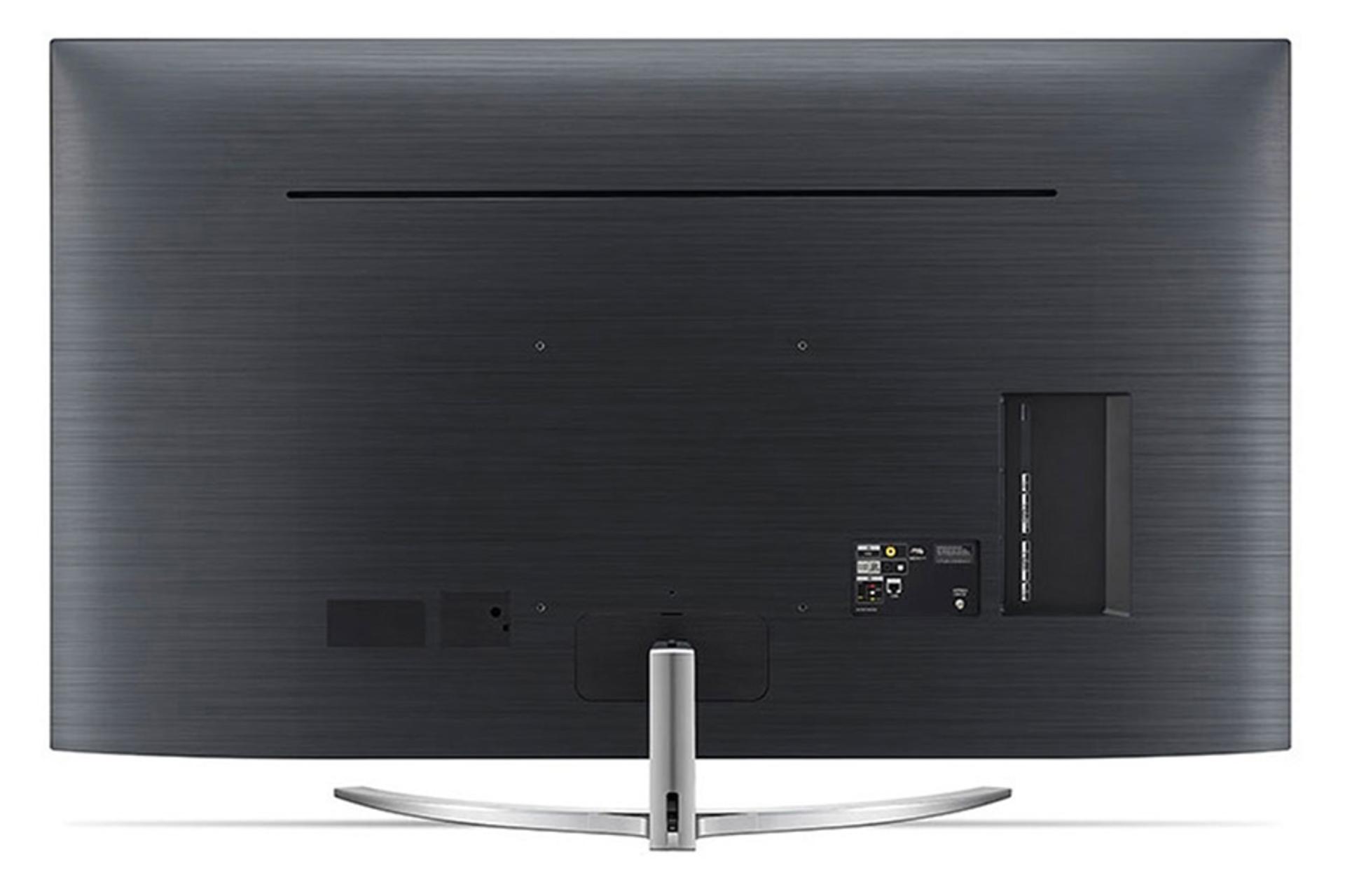 نمای پشت تلویزیون ال جی SM9500 مدل 65 اینچ و نمایش پورت ها