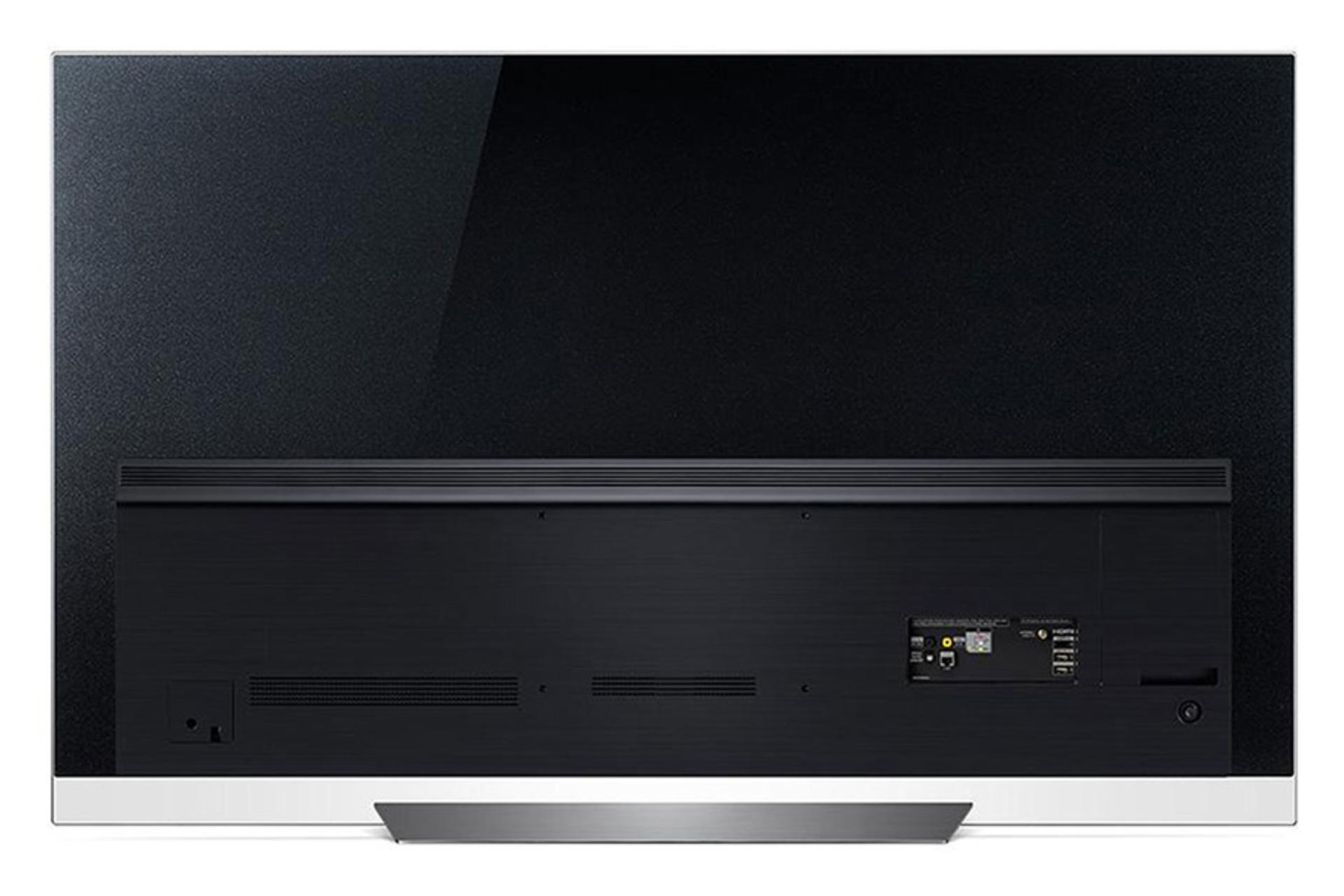 نمای پشت تلویزیون الجی OLED65E8 مدل 65 اینچ و نمایش پورت ها
