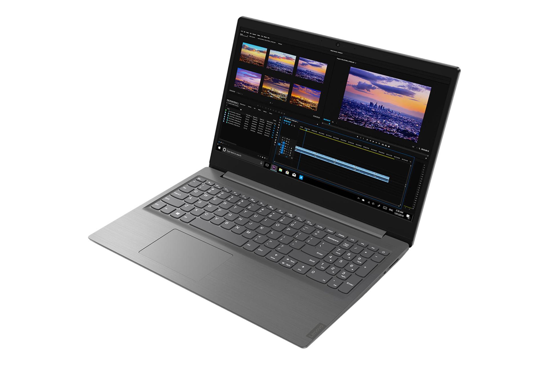 لپ تاپ لنوو وی 15 از نمای نیمرخ راست / Lenovo V15