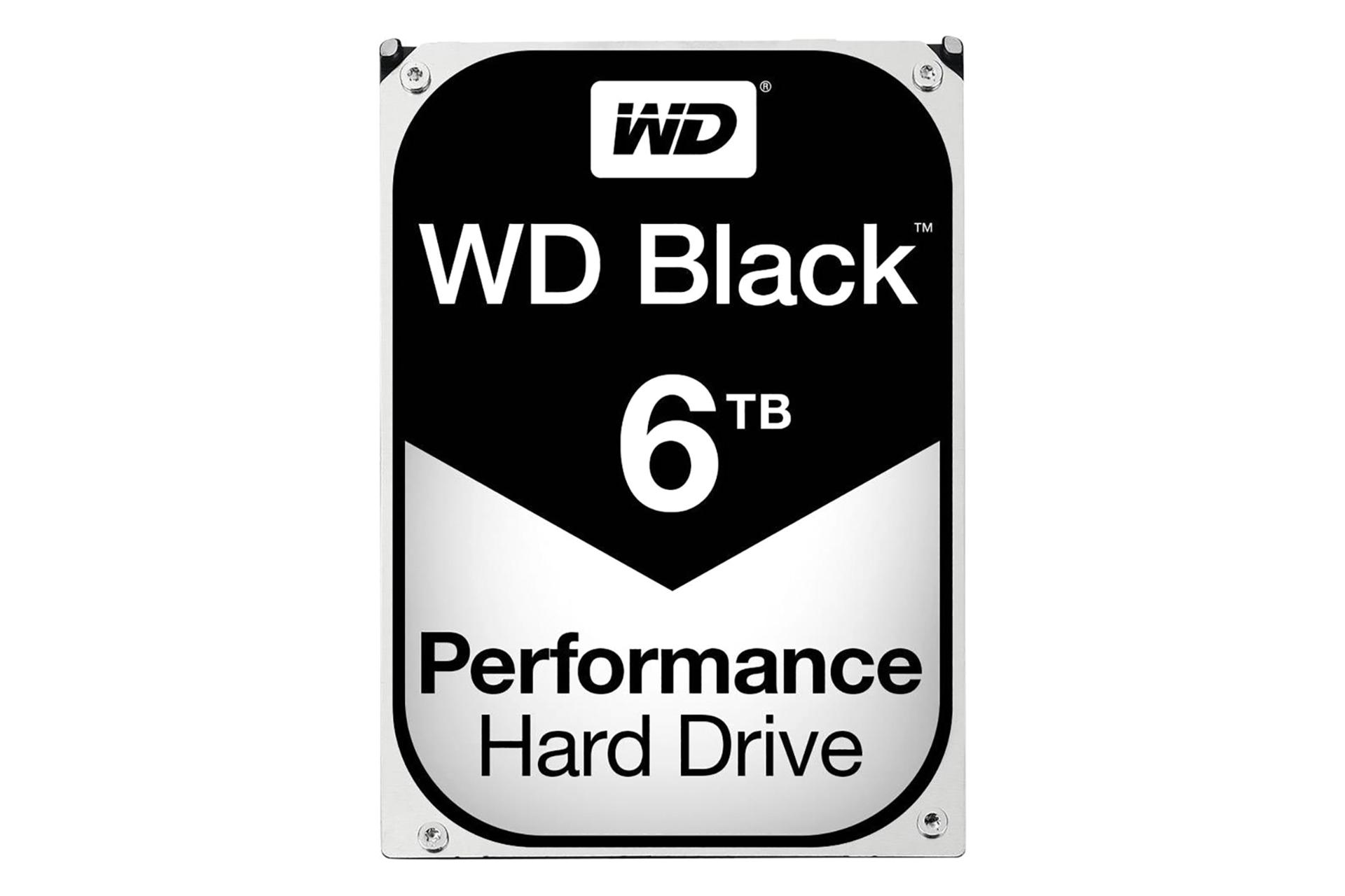 نمای روبرو هارد دیسک وسترن دیجیتال Western Digital Black WD6001FZWX 6TB ظرفیت 6 ترابایت