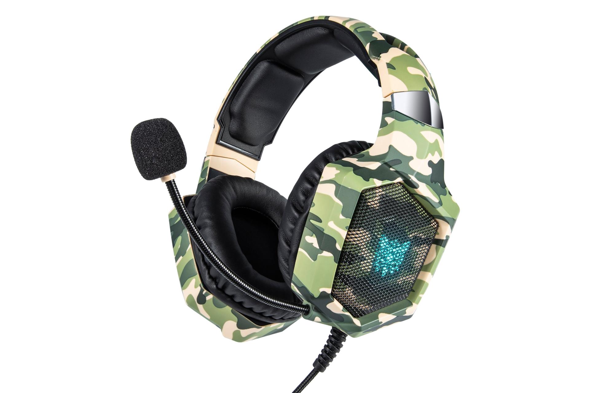 هدست گیمینگ اونیکوما Onikuma K8 پلنگی سبز