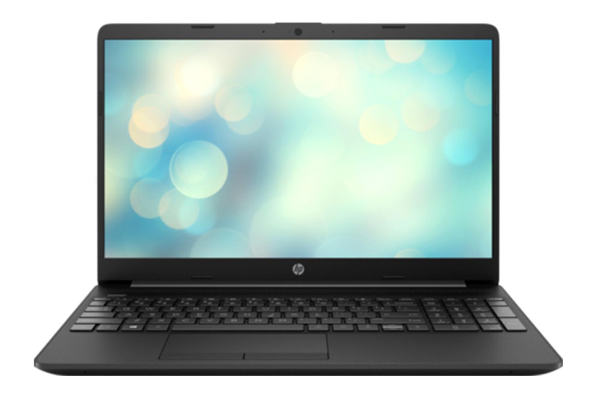 نمای جلو لپ تاپ اچ پی 15-DW302NIA با صفحه روشن