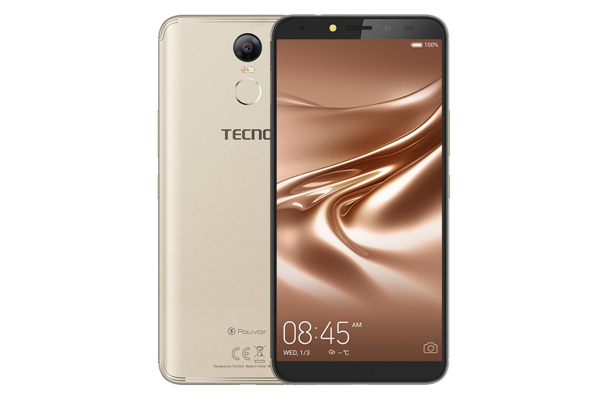 گوشی موبایل تکنو Tecno Pouvoir 2 طلایی