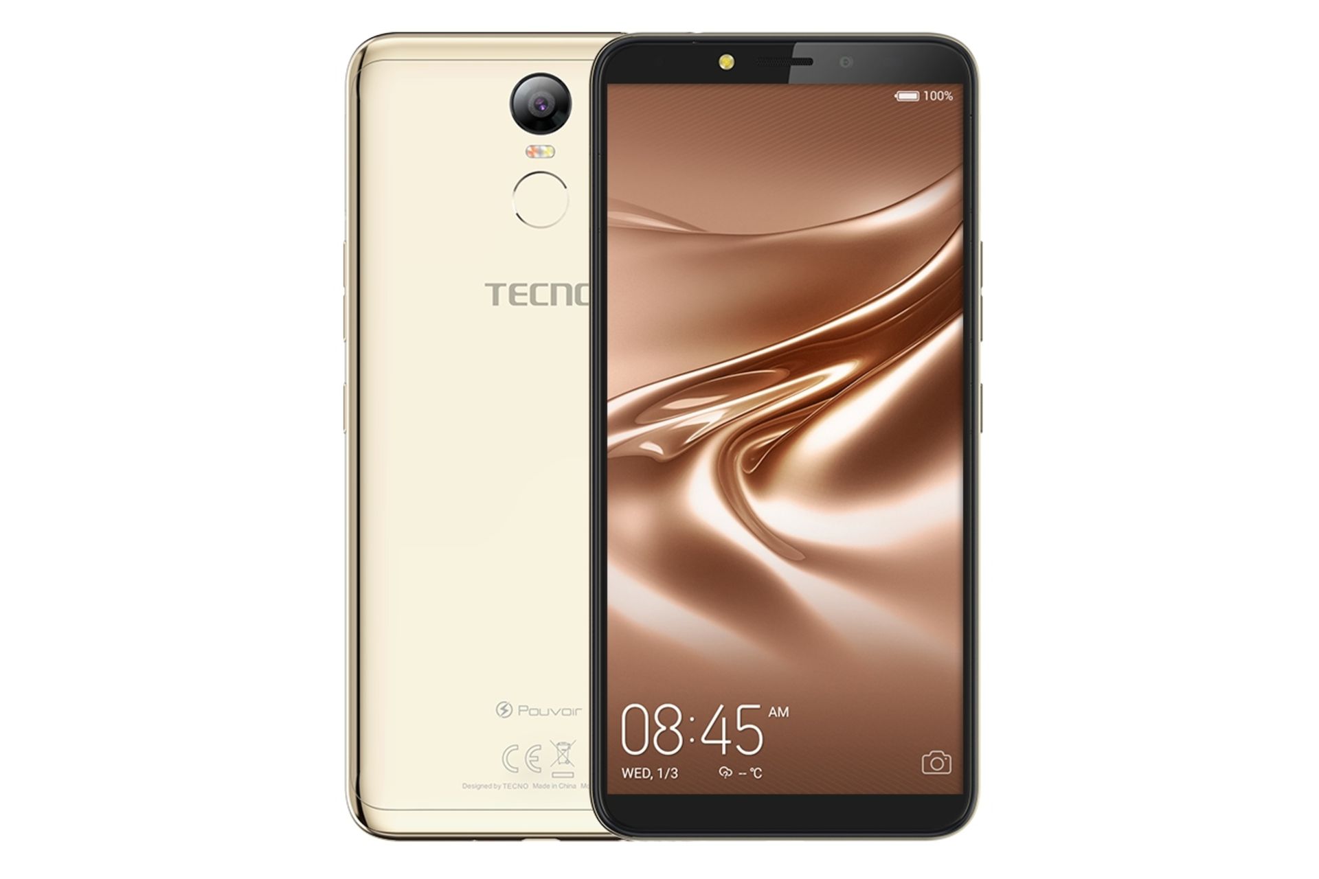 گوشی موبایل تکنو Pouvoir 2 پرو Tecno Pouvoir 2 Pro طلایی روشن