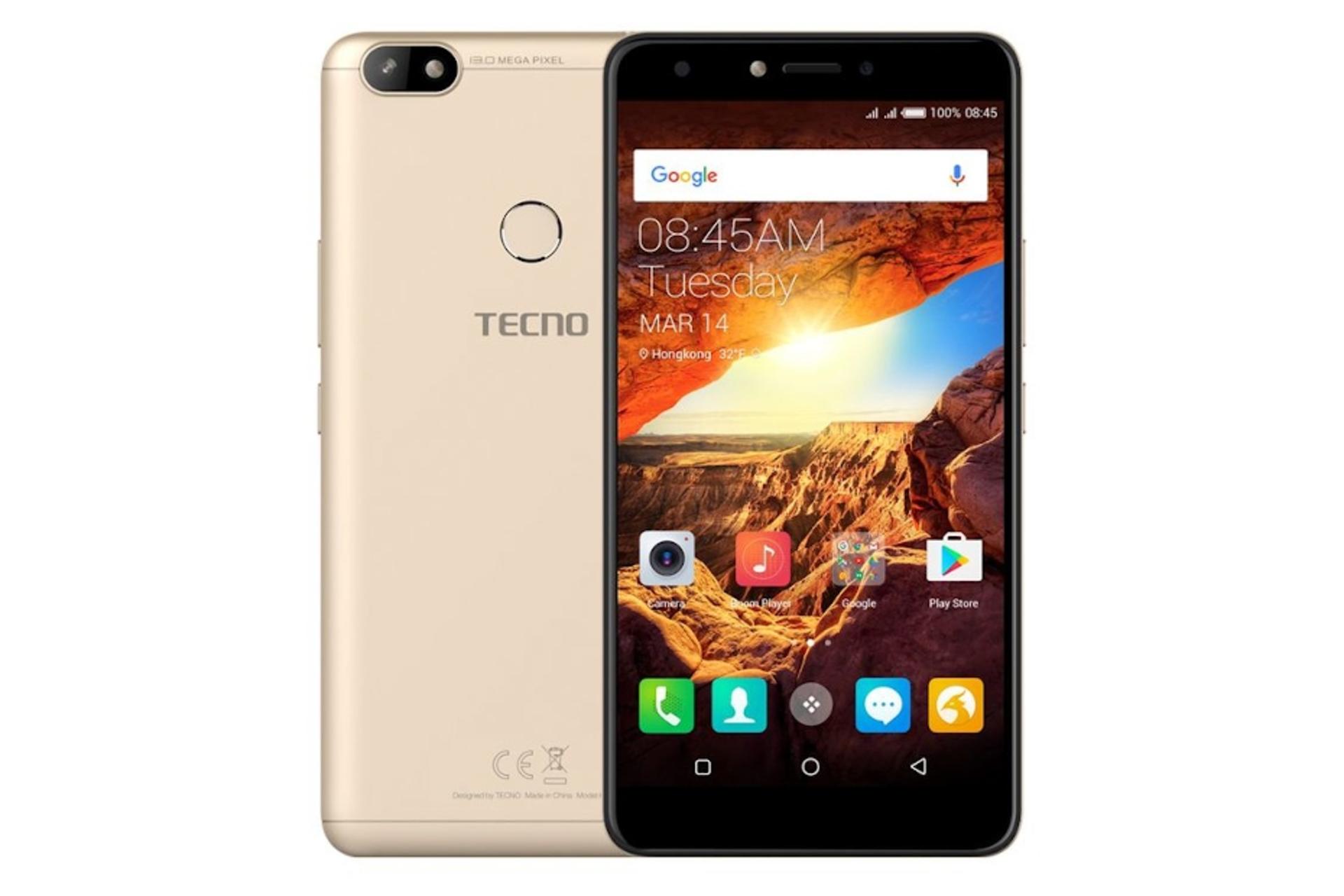 گوشی موبایل اسپارک پلاس تکنو Tecno Spark Plus طلایی