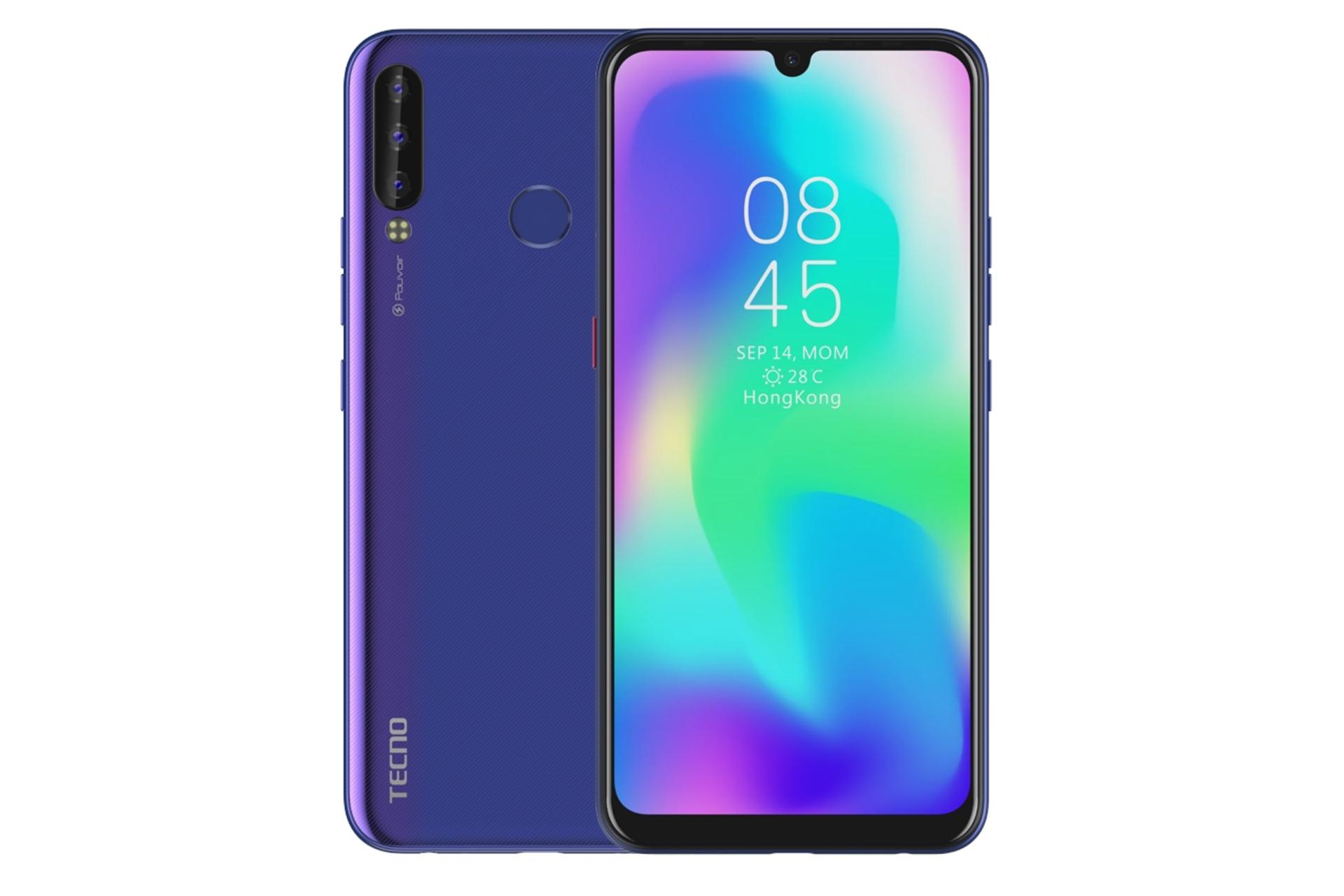 گوشی موبایل تکنو Pouvoir 3 پلاس Tecno Pouvoir 3 Plus آبی