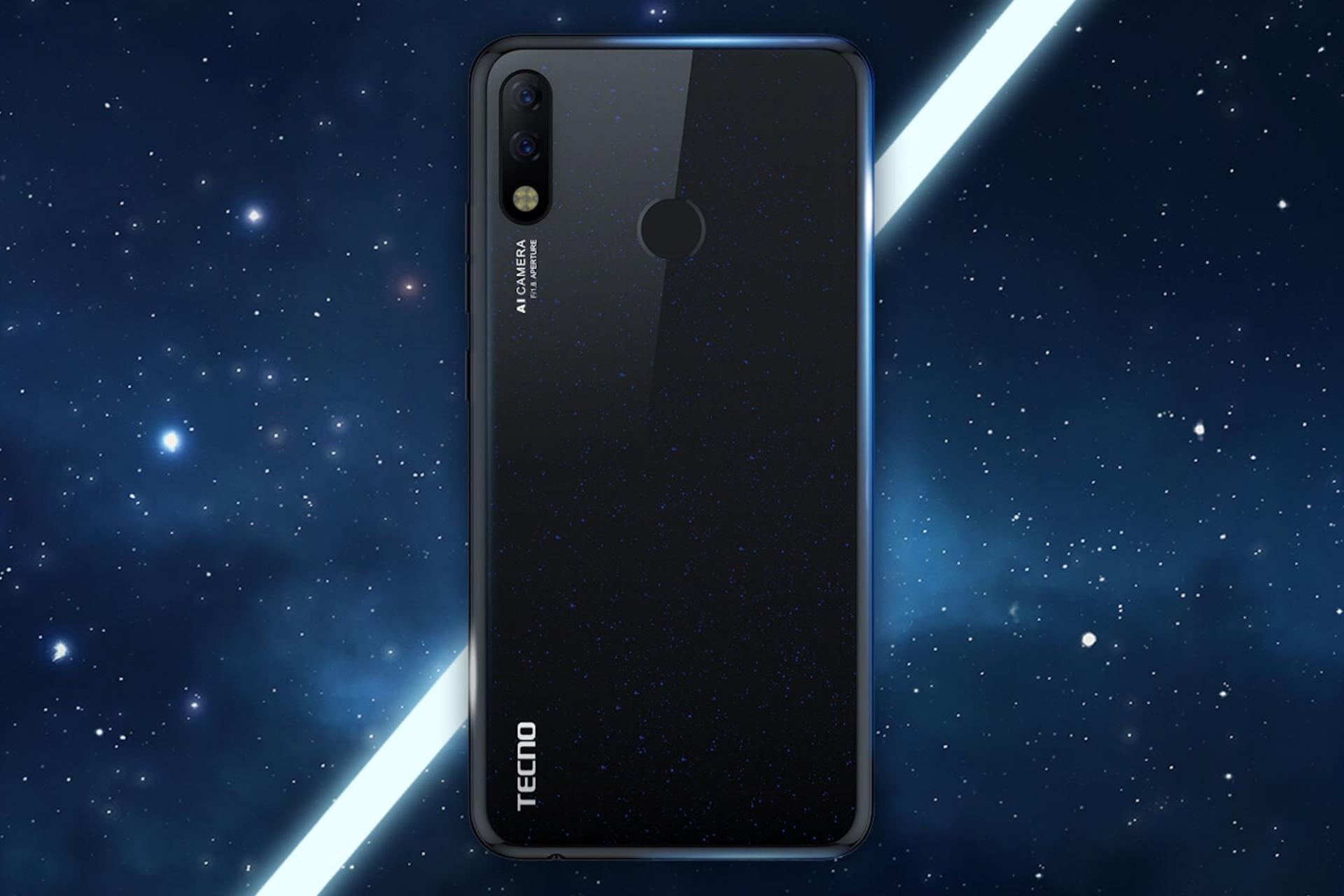 پنل پشت گوشی موبایل اسپارک 3 تکنو Tecno Spark 3 مشکی