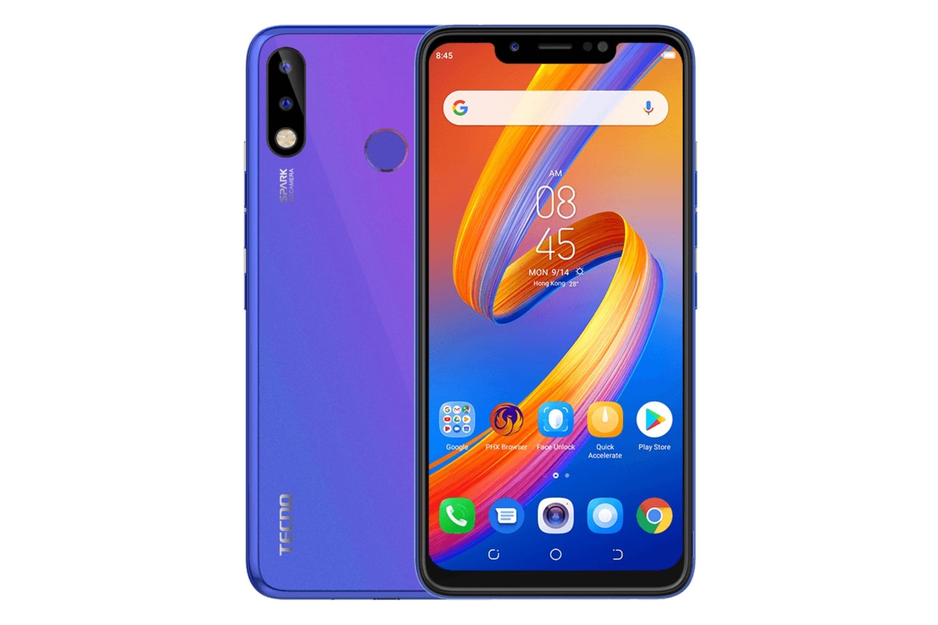 گوشی موبایل اسپارک 3 تکنو Tecno Spark 3 آبی
