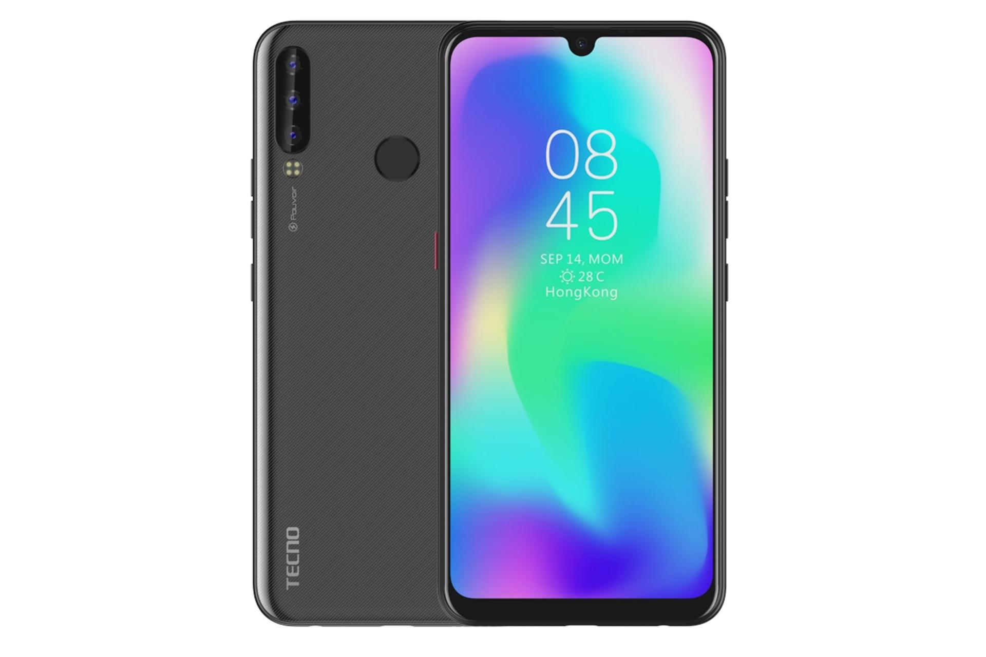 گوشی موبایل تکنو Pouvoir 3 پلاس Tecno Pouvoir 3 Plus مشکی