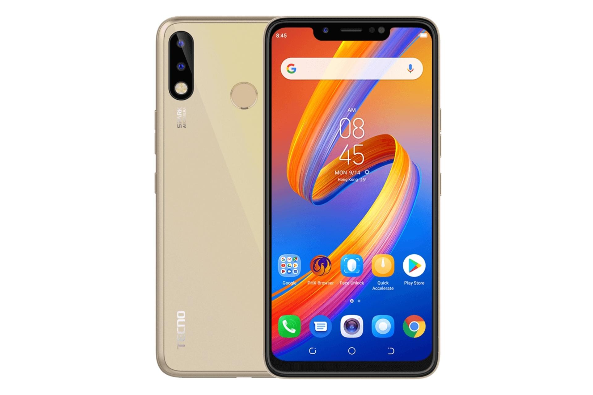 گوشی موبایل اسپارک 3 تکنو Tecno Spark 3 طلایی