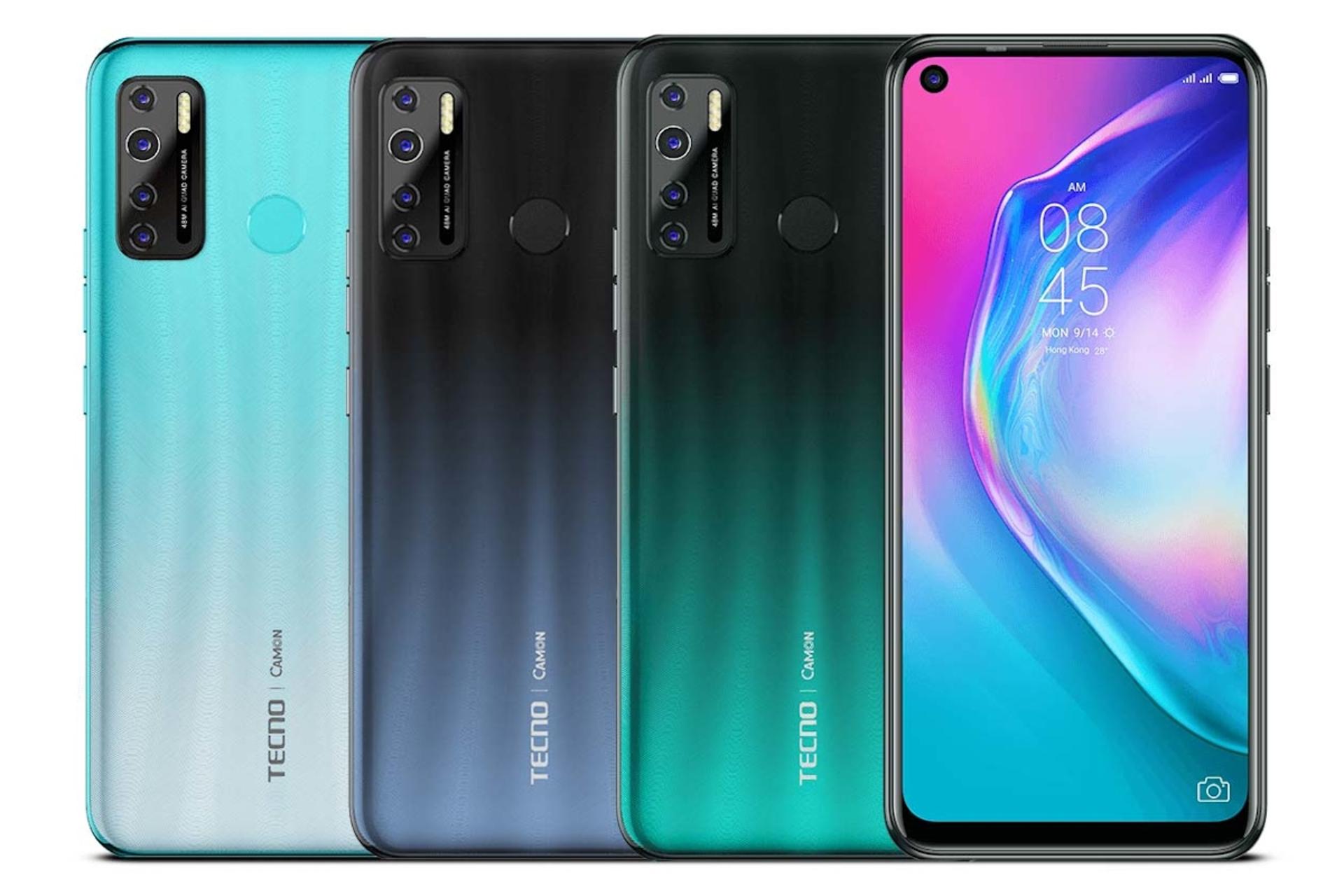 رنگ های مختلف گوشی موبایل کمون 16 اس تکنو Tecno Camon 16 S