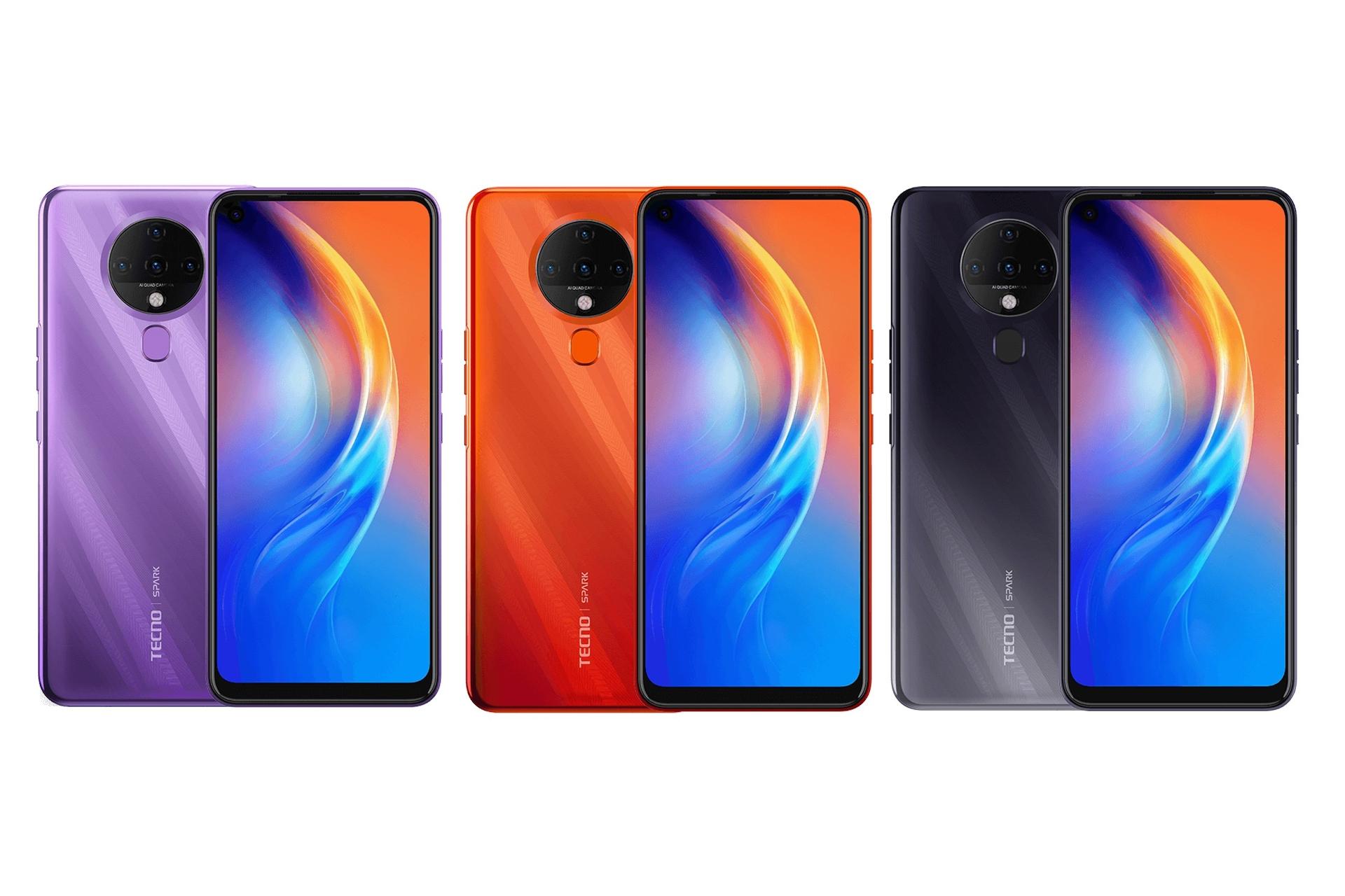 رنگ های مختلف گوشی موبایل اسپارک 6 تکنو Tecno Spark 6