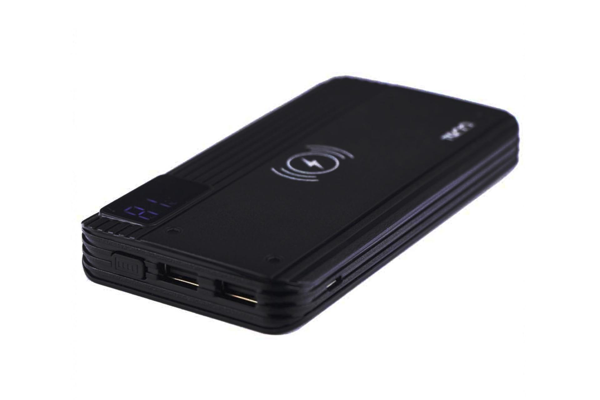پاور بانک تسکو 856WL با ظرفیت 10000 میلی‌آمپر ساعت با امکان شارژ وایرلس Tsco TP 856WL 10000mAh مشک
