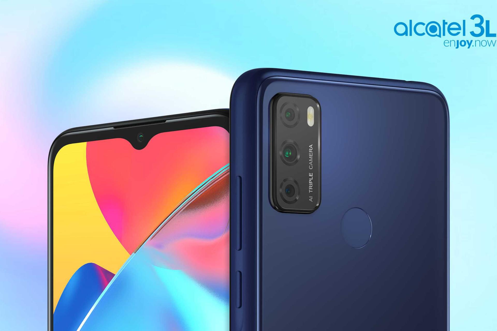 نمای دوربین آلکاتل 3 ال 2021 رنگ آبی