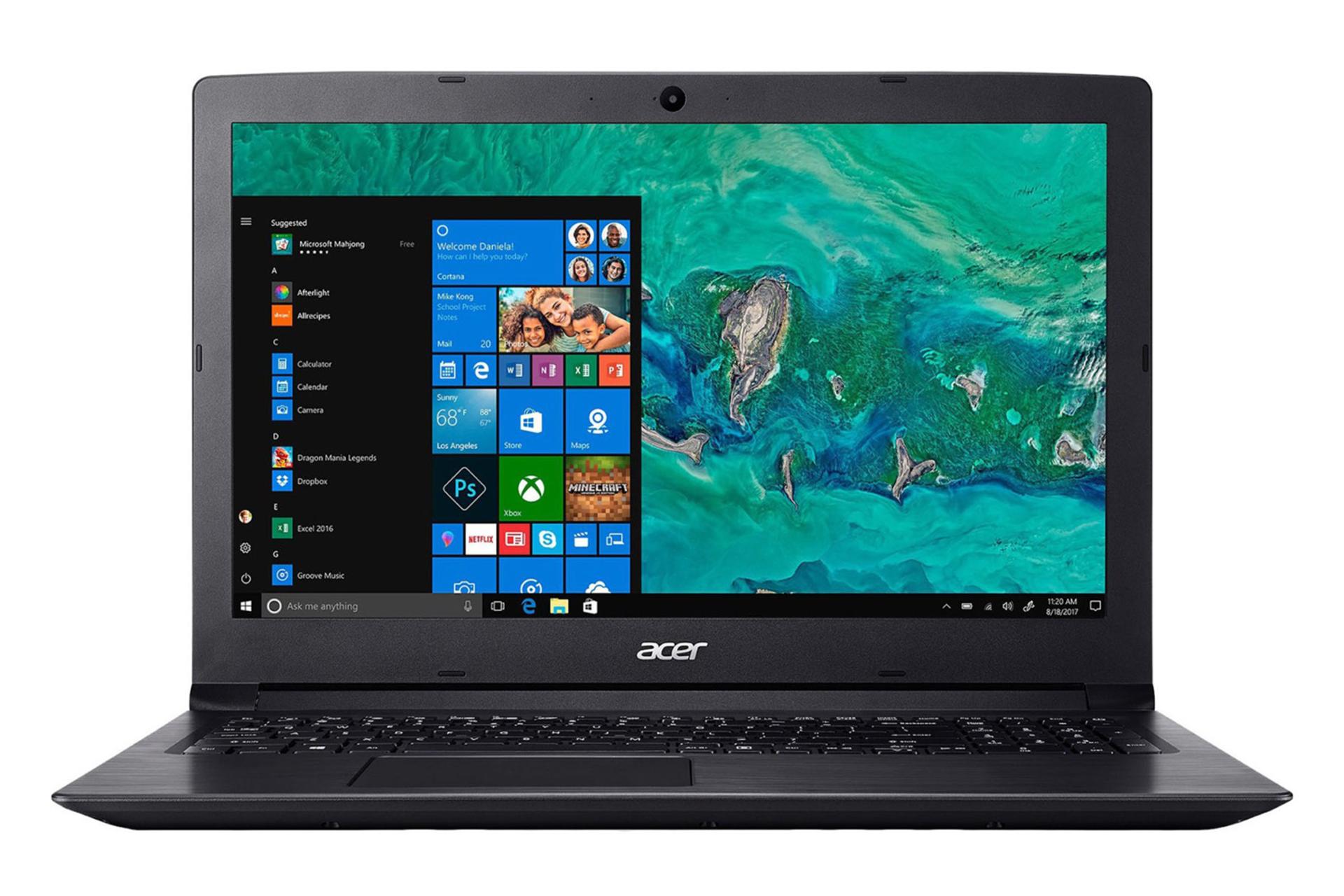 لپ تاپ لنوو ایسر اسپایر 3 A315-33 از نمای جلو