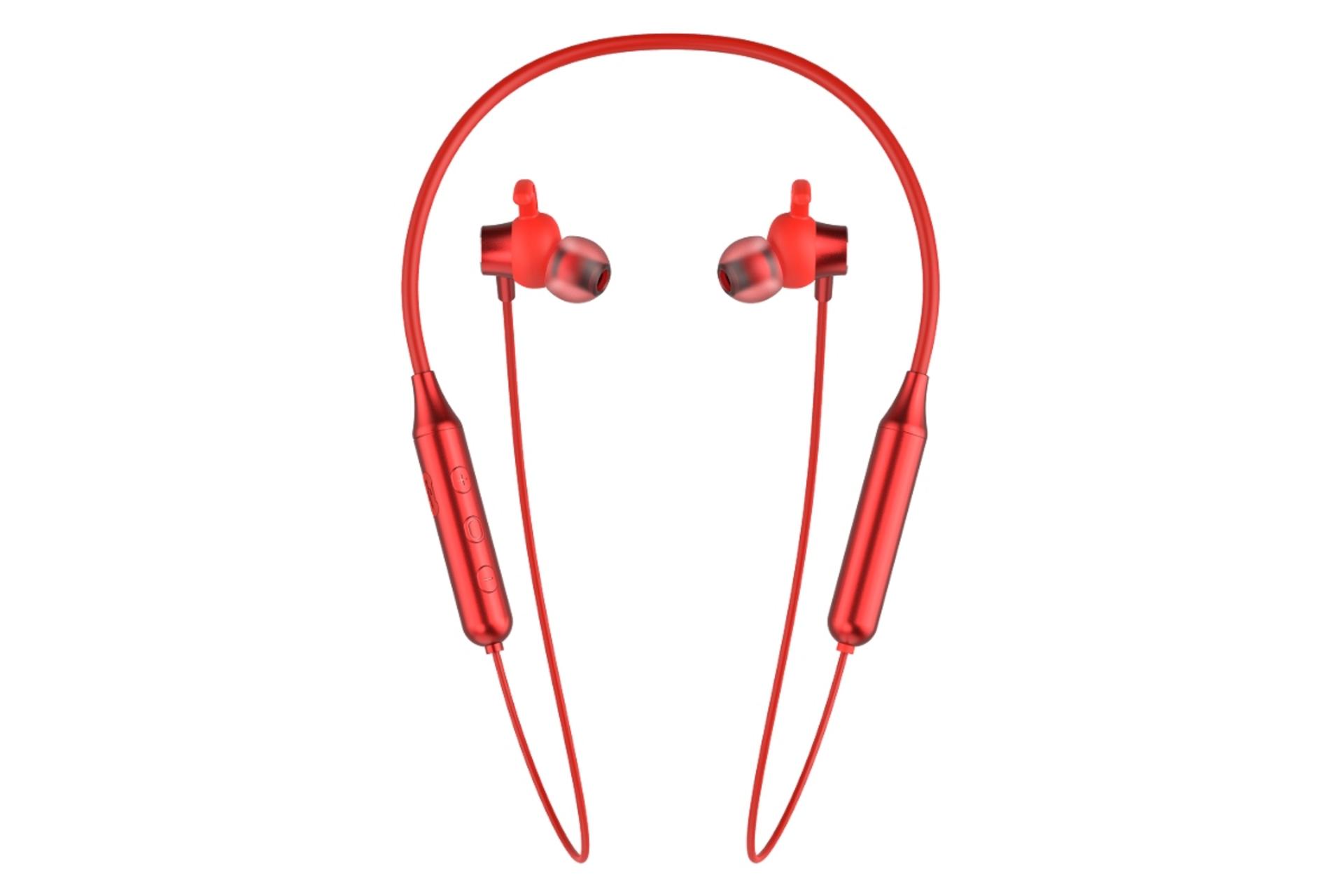 نمای روبرو هدفون بی سیم لنوو Lenovo H201 قرمز