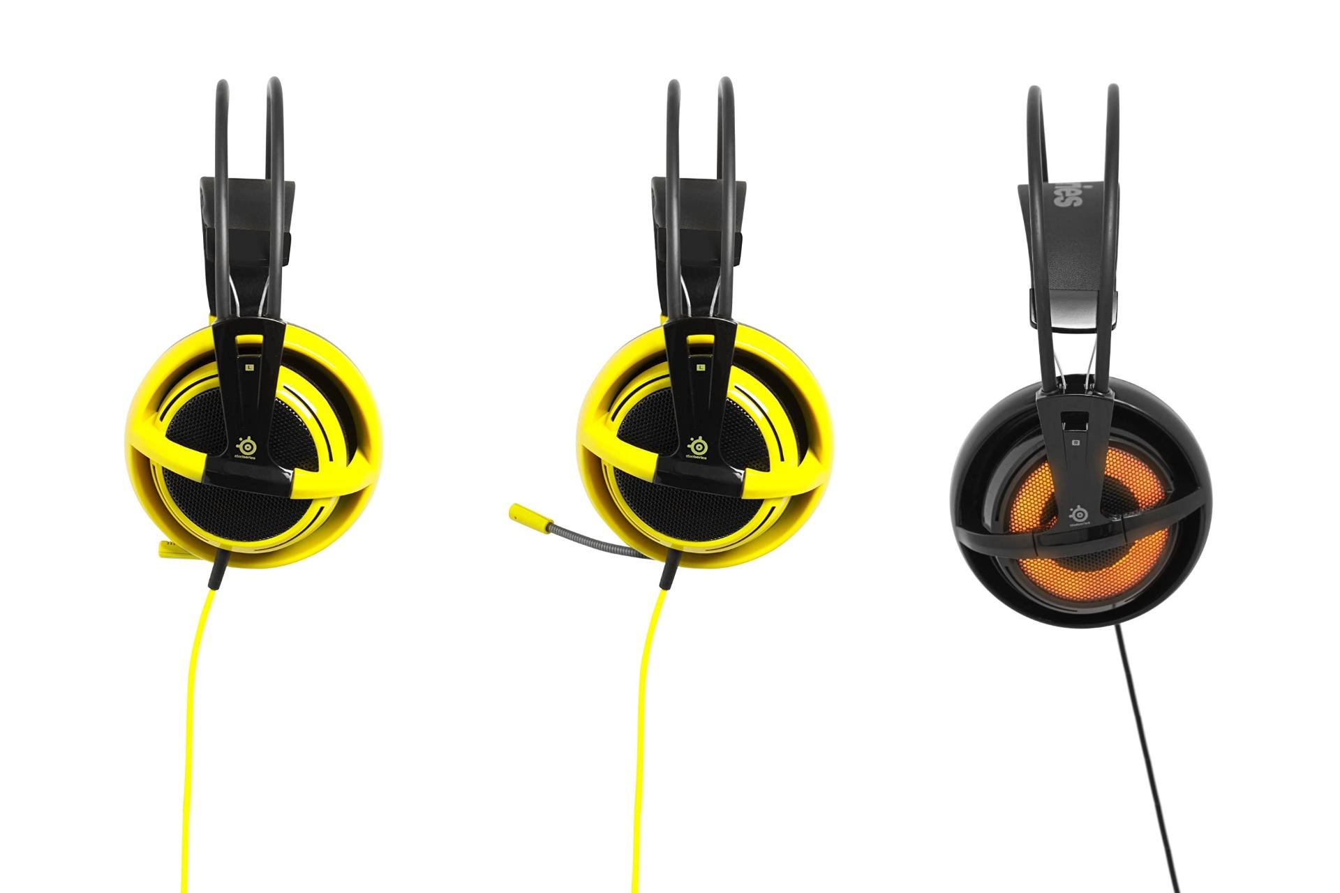 هدست گیمینگ استیل سریز SteelSeries Siberia v2 USB زرد نارنجی