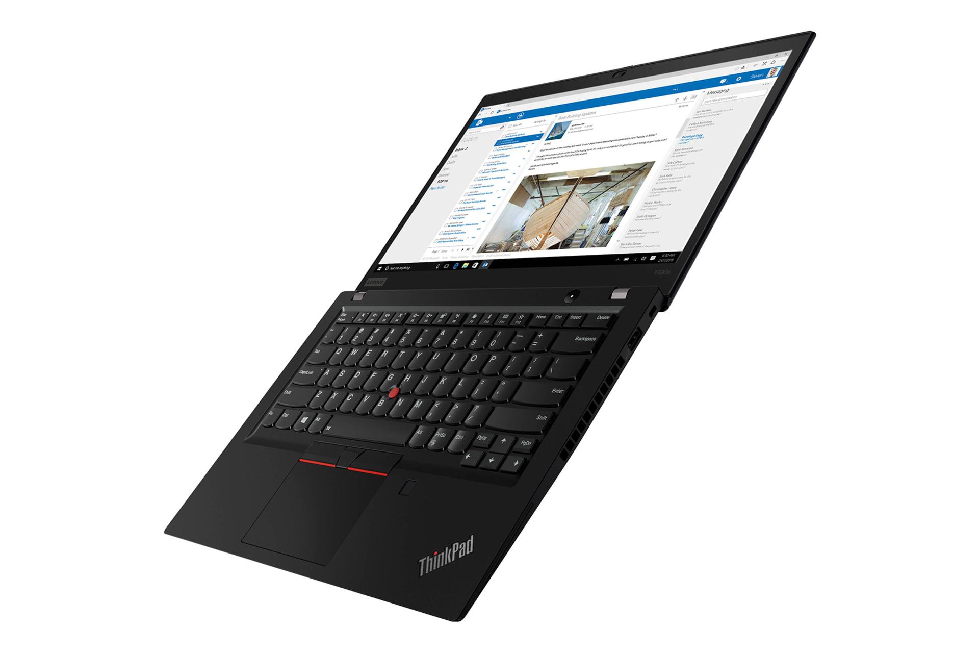 لنوو تینک پد تی 490 اس در حالت باز