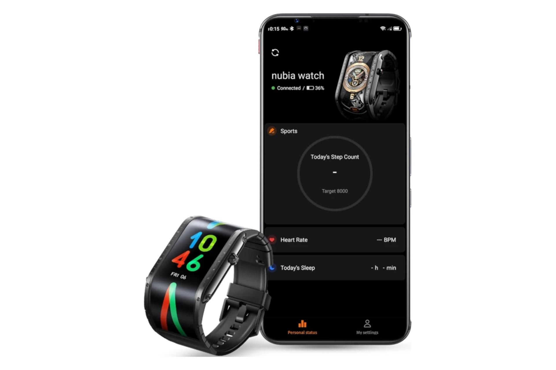 اتصال به گوشی ابزار پوشیدنی نوبیا واچ Nubia Watch SW1003