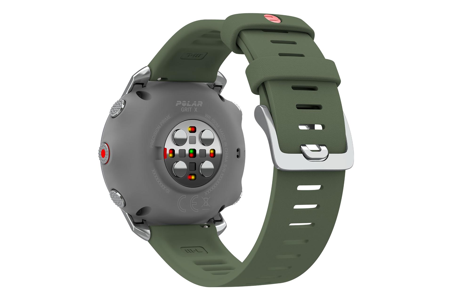 پشت ابزار پوشیدنی اسمارت واچ پولار Polar Grit X نقره ای