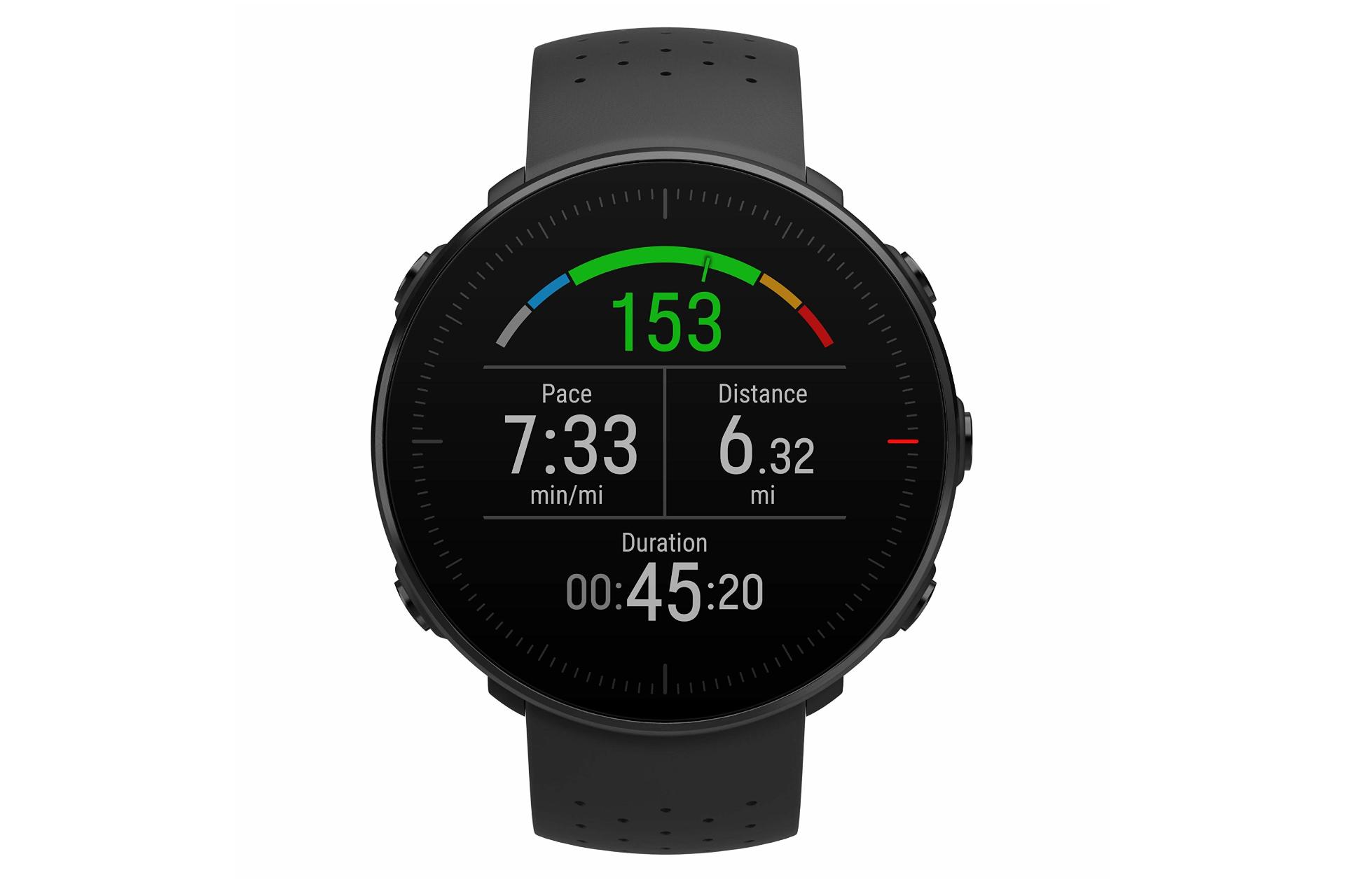 نمای روبرو اسمارت واچ پولار Polar Vantage M مشکی