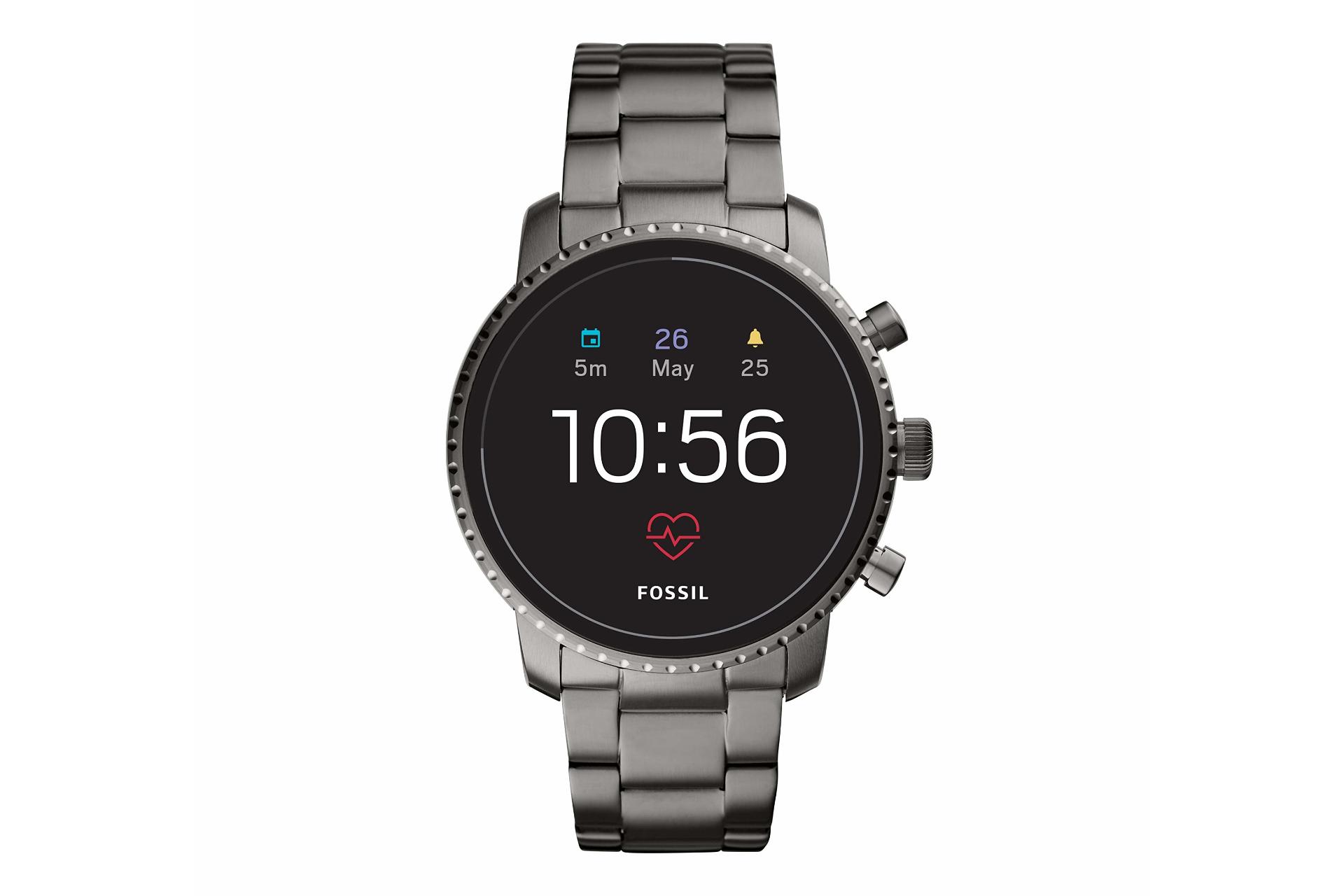 ابزار پوشیدنی اسمارت واچ فسیل Fossil Gen 4 Explorist HR نقره ای
