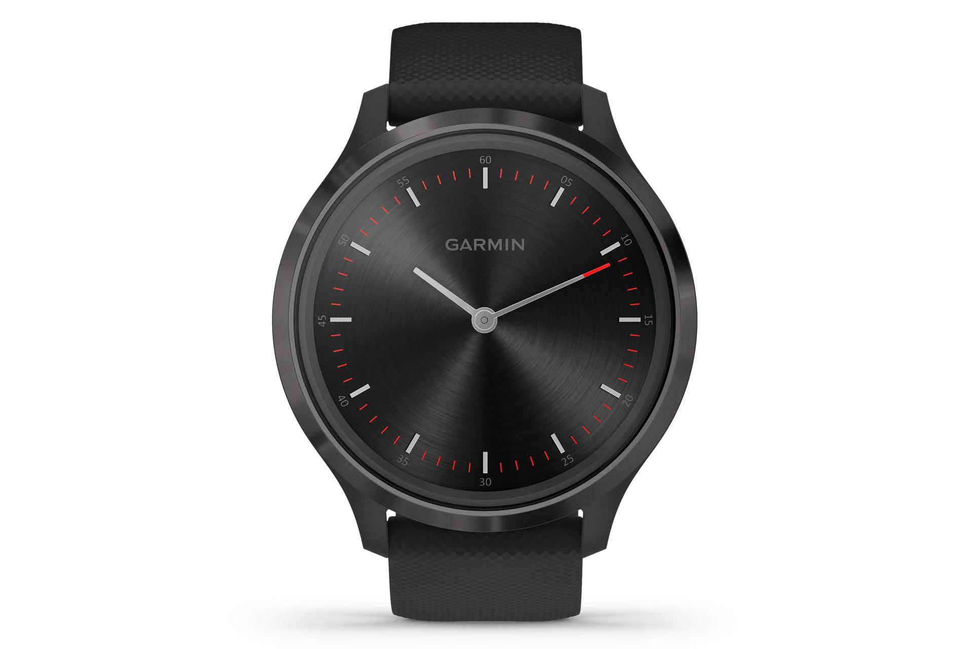 نمای روبرو اسمارت واچ ویوومو 3 گارمین Garmin vivomove 3 مشکی