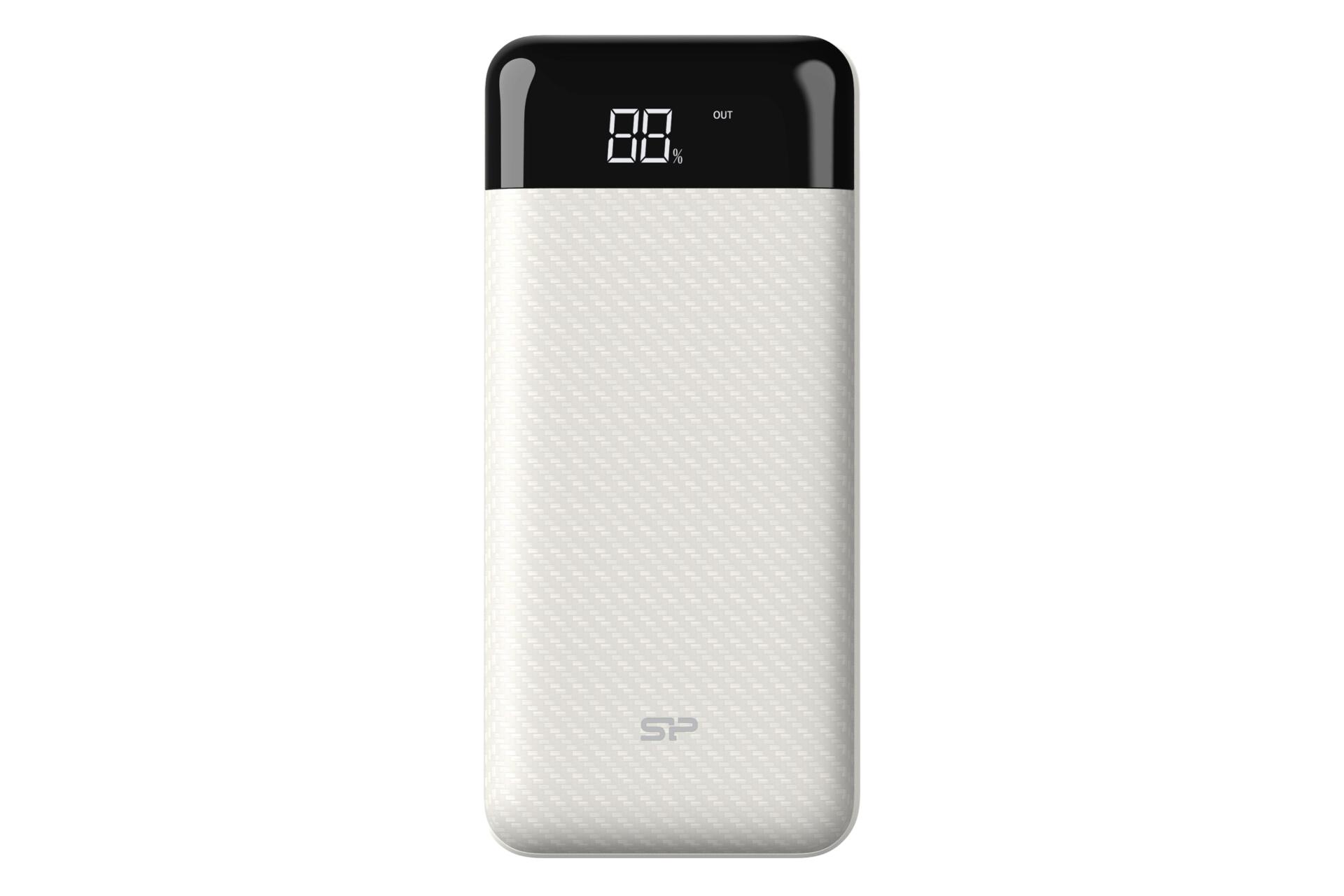 پاور بانک سیلیکون پاور GP28 با ظرفیت 10000 میلی‌آمپر ساعت Silicon Power GP28 10000mAh سفید