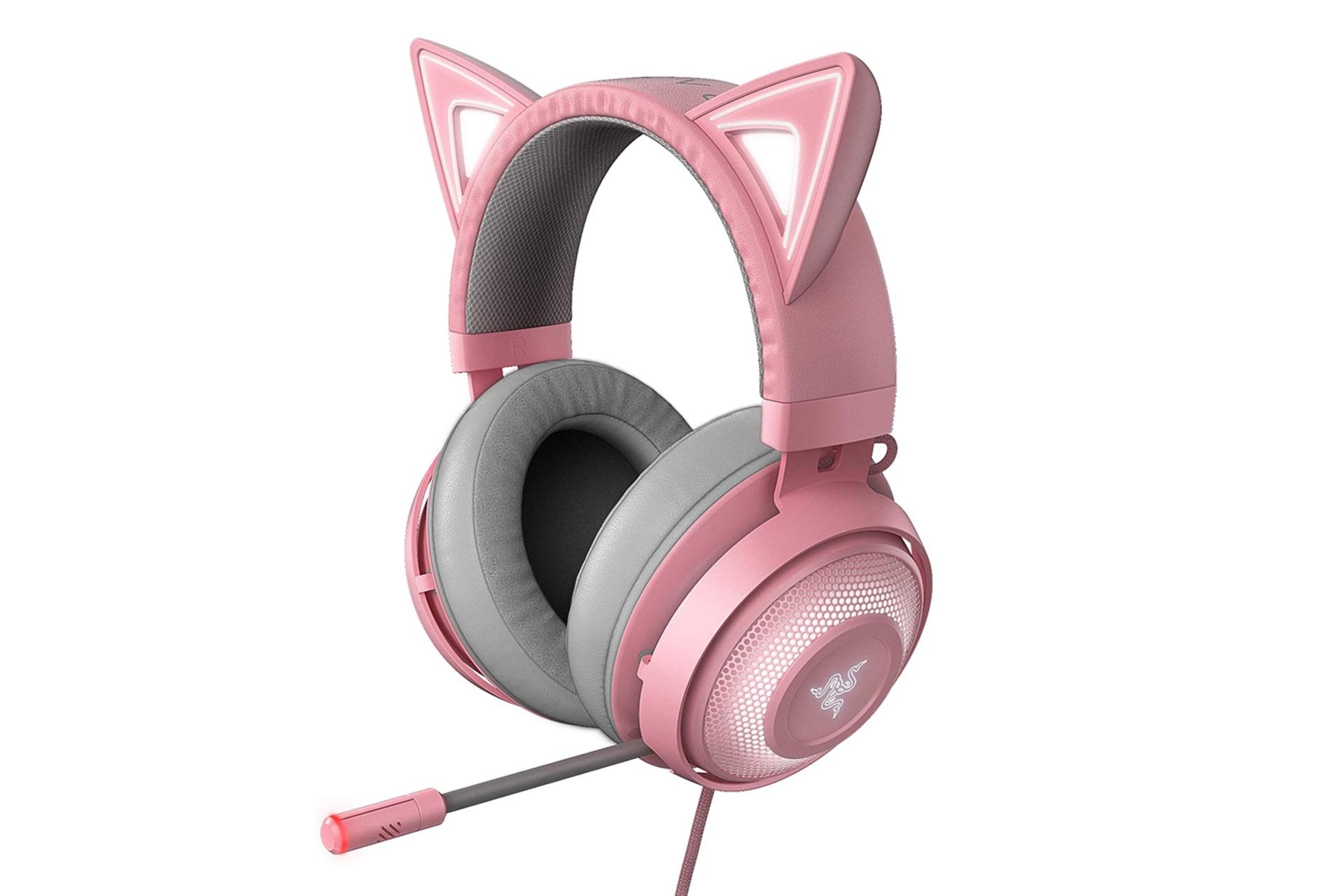 هدست گیمینگ ریزر کراکن کیتی Razer Kraken Kitty صورتی