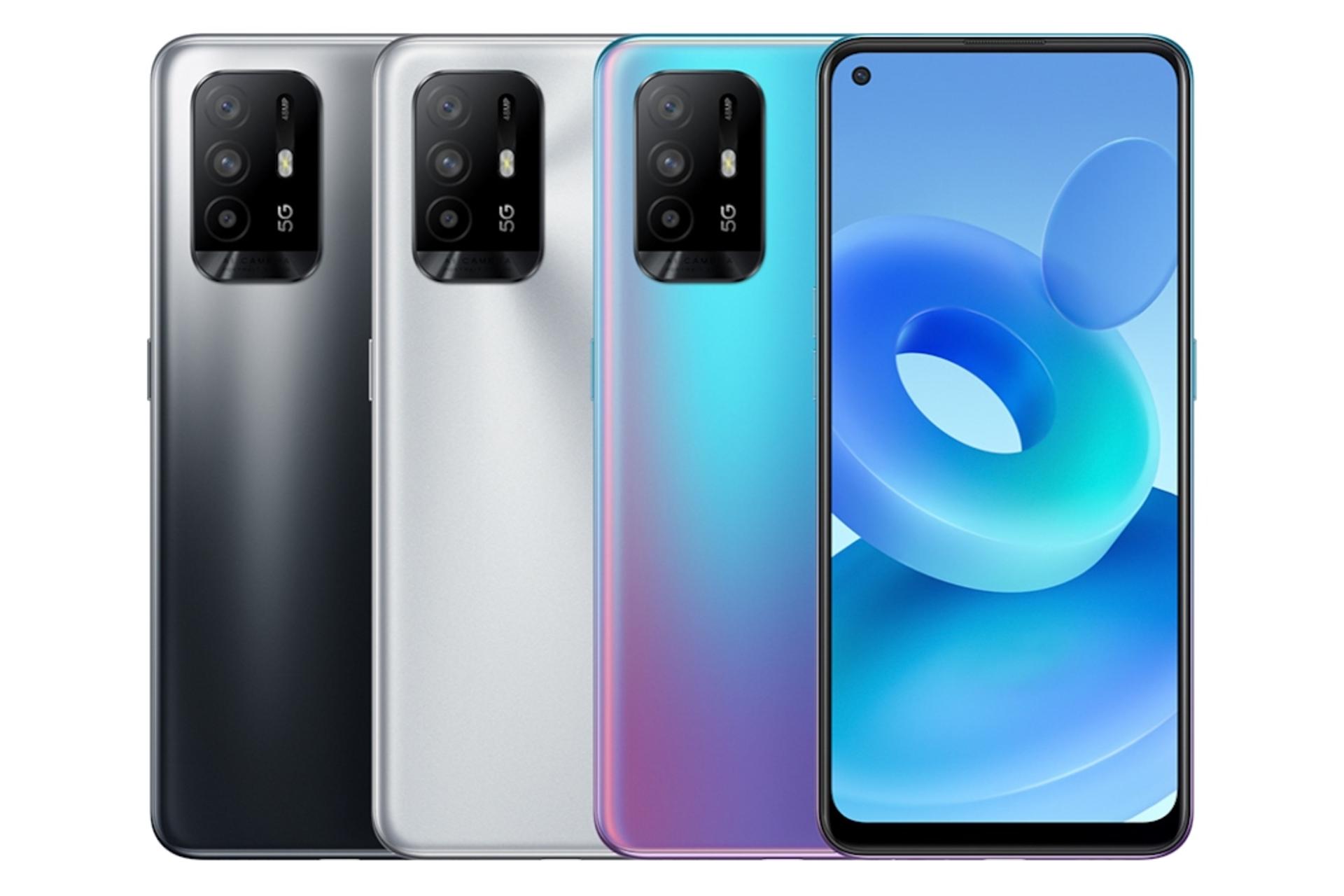 رنگ های مختلف گوشی موبایل ای 95 اوپو نسخه 5G Oppo A95 5G