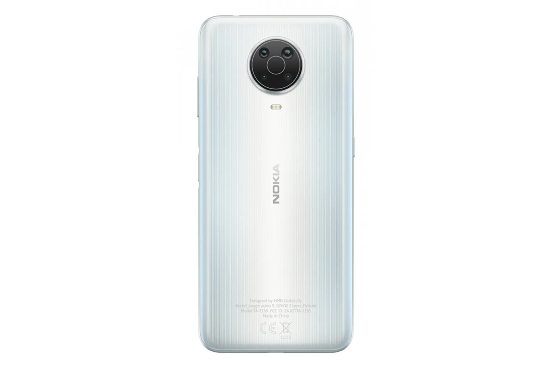 نمای پشت گوشی نوکیا جی 20 / Nokia G20 رنگ سفید