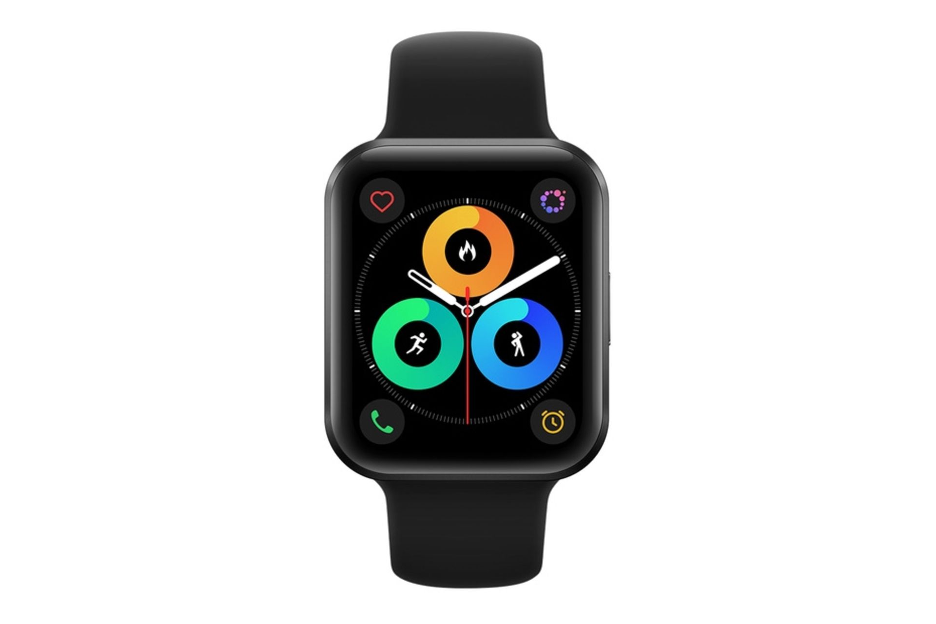 نمای روبرو ابزار پوشیدنی میزو واچ Meizu Watch مشکی