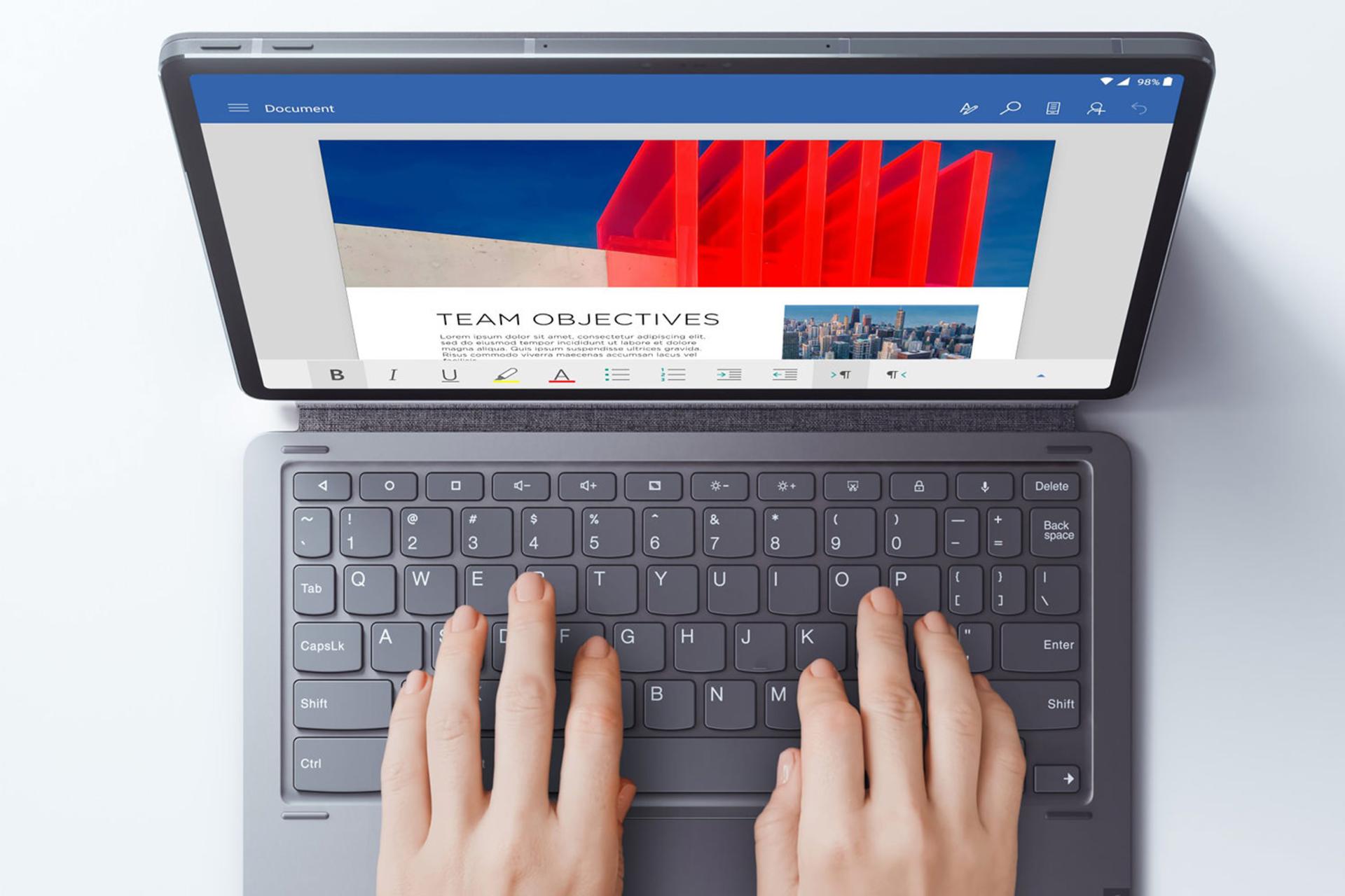 تبلت لنوو تب پی 11 پرو با کیبورد