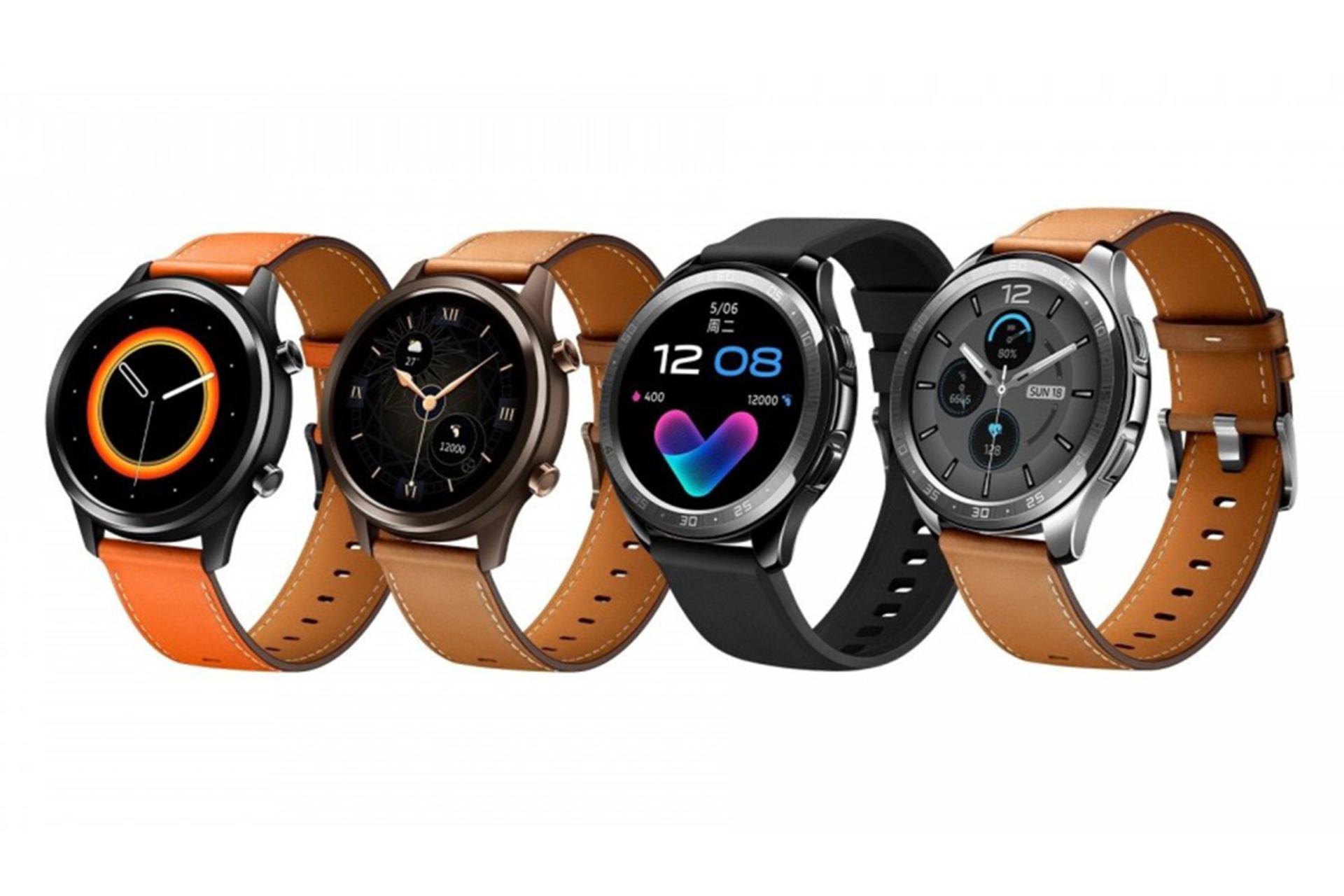 ساعت هوشمند ویوو واچ در رنگ های مختلف از نمای جلو