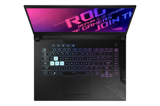 لپ تاپ ایسوس ROG Strix G512LU از نمای بالا
