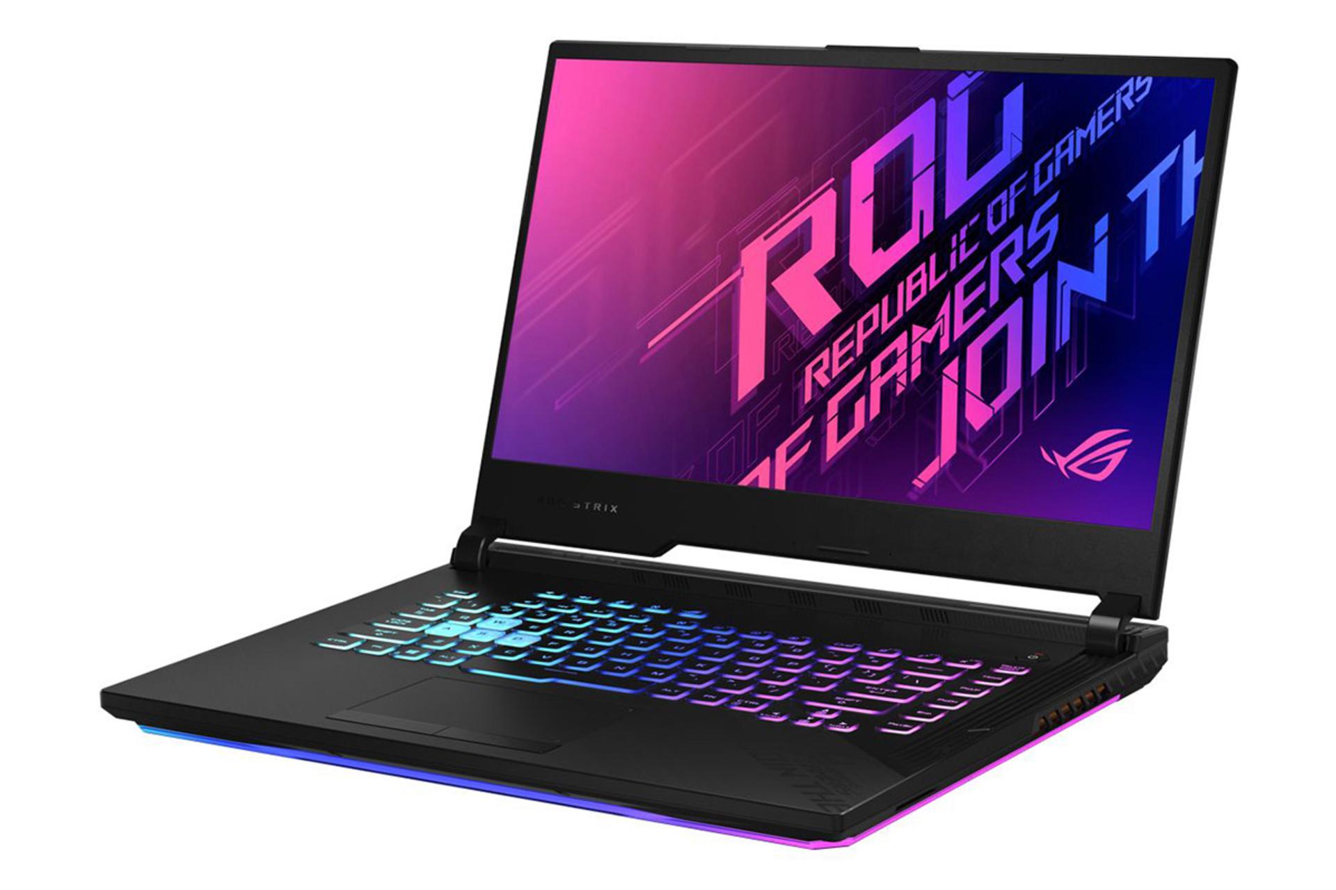 نمای کنار لپ تاپ ایسوس ROG Strix G512LU
