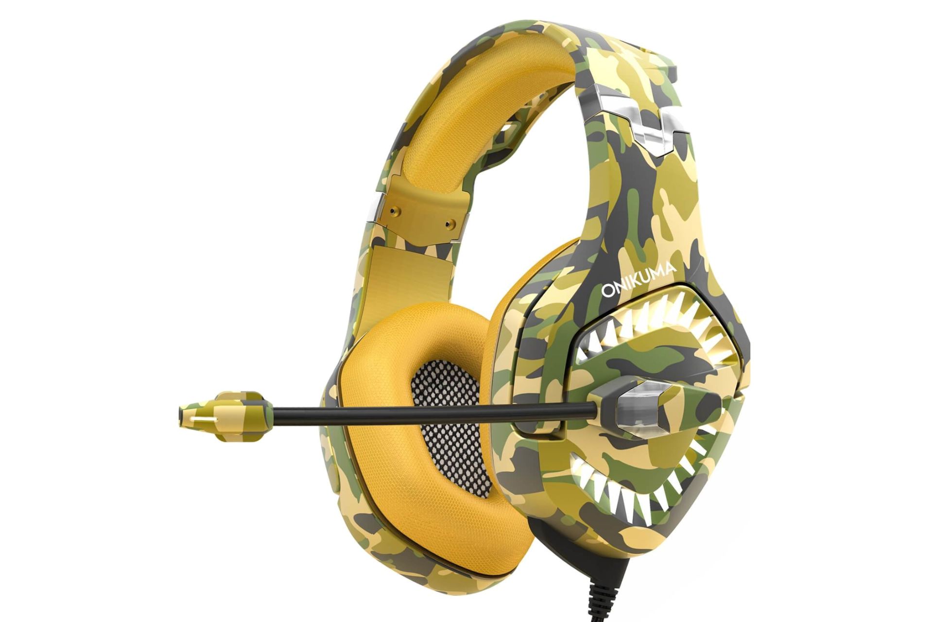 هدست گیمینگ اونیکوما K1B پرو Onikuma K1B Pro پلنگی زرد