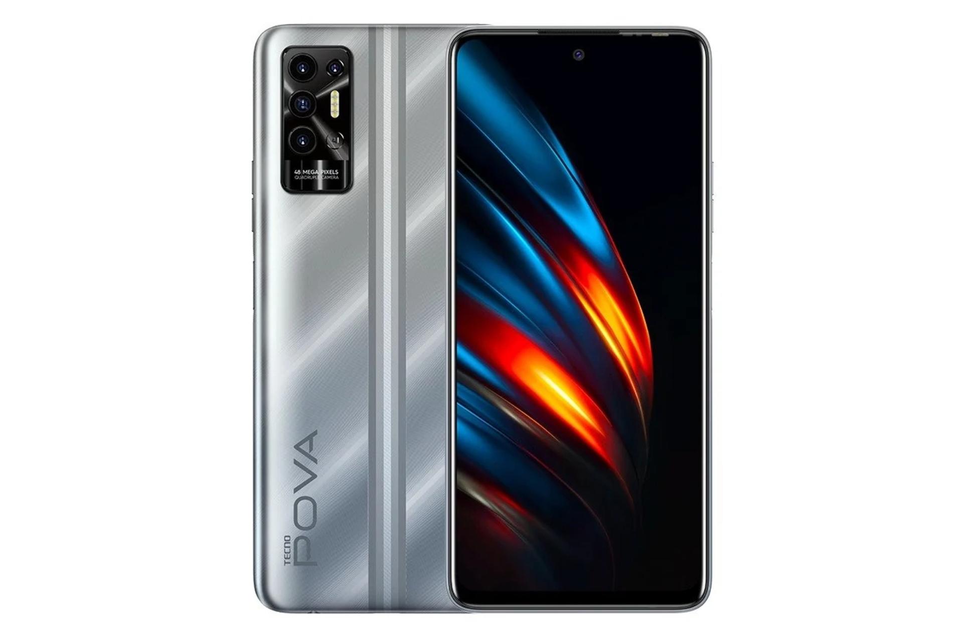 گوشی موبایل تکنو Tecno Pova 2 نقره ای