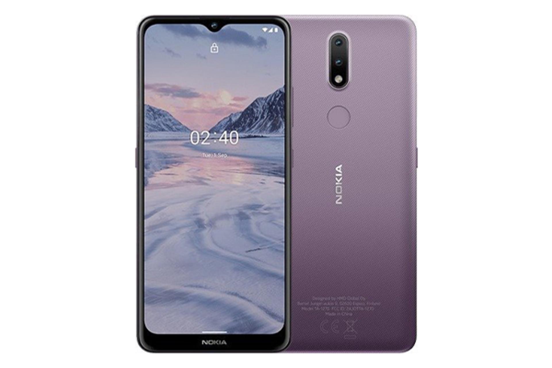 گوشی Nokia 2.4 نمای جلو و پشت - دوربین ها / نوکیا 2.4