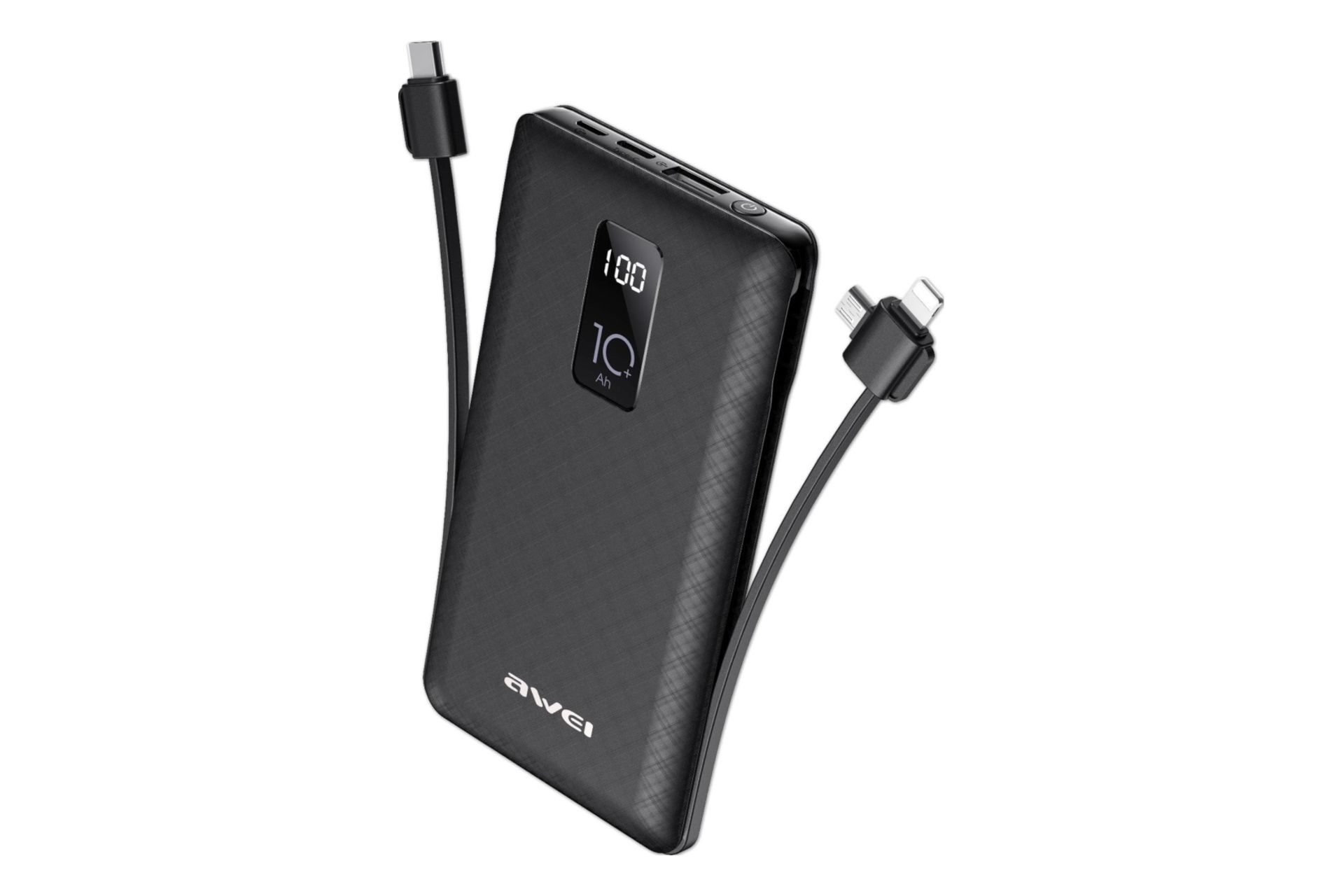 پاور بانک آوی Awei P8K 10000mAh با ظرفیت 10000 میلی‌آمپر ساعت مشکی