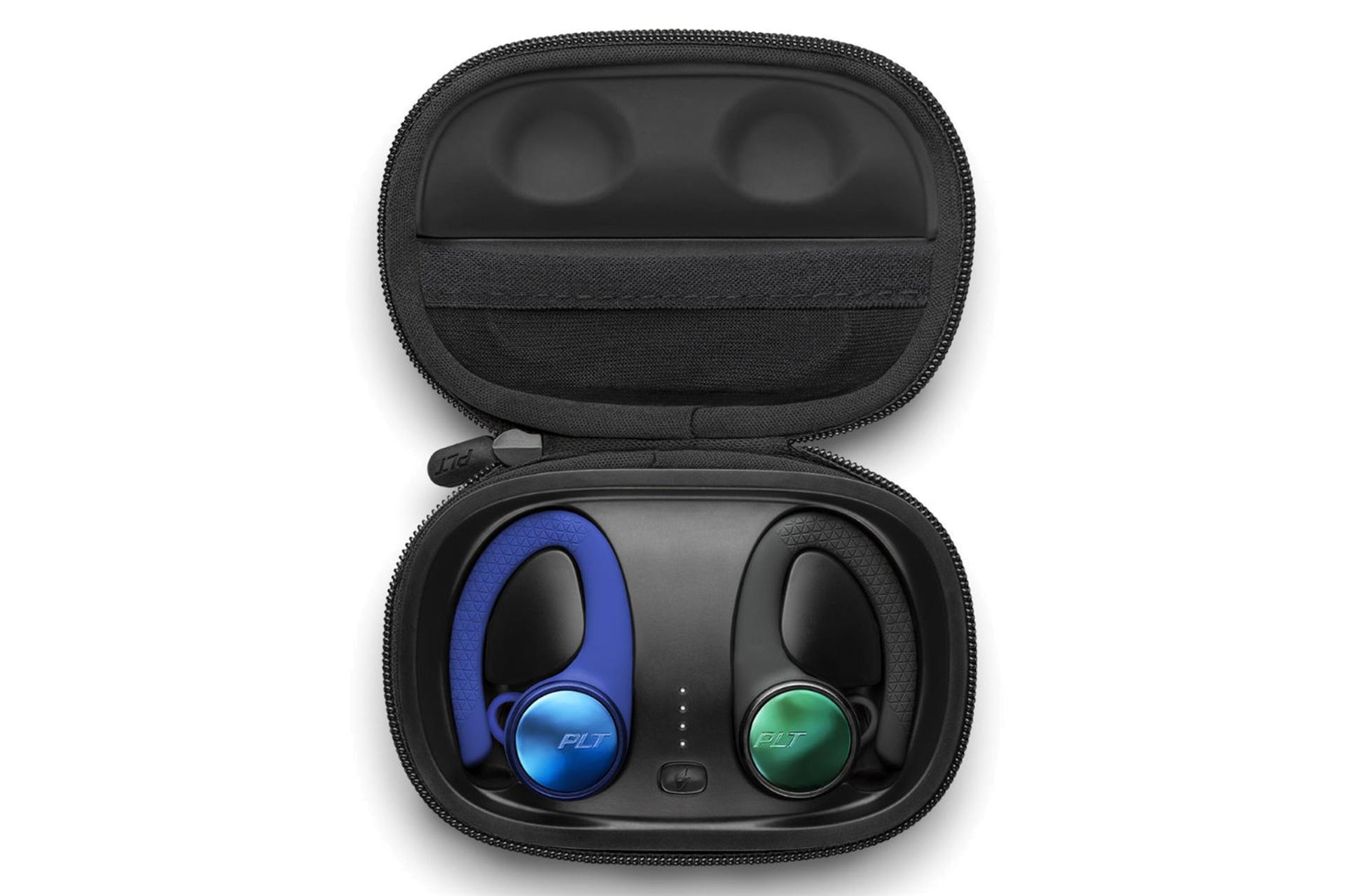 محفظه شارژ ایرباد بی سیم پلنترونیکس Plantronics BackBeat FIT 3150 مشکی آبی