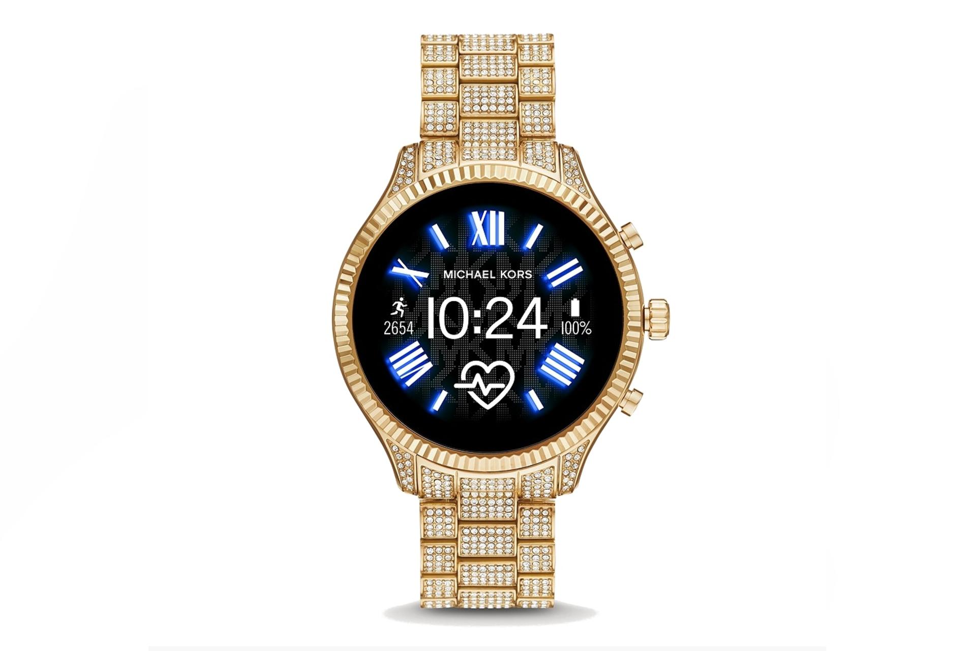 اسمارت واچ مایکل کورس Michael Kors Access Gen 5 Lexington طلایی نگین دار