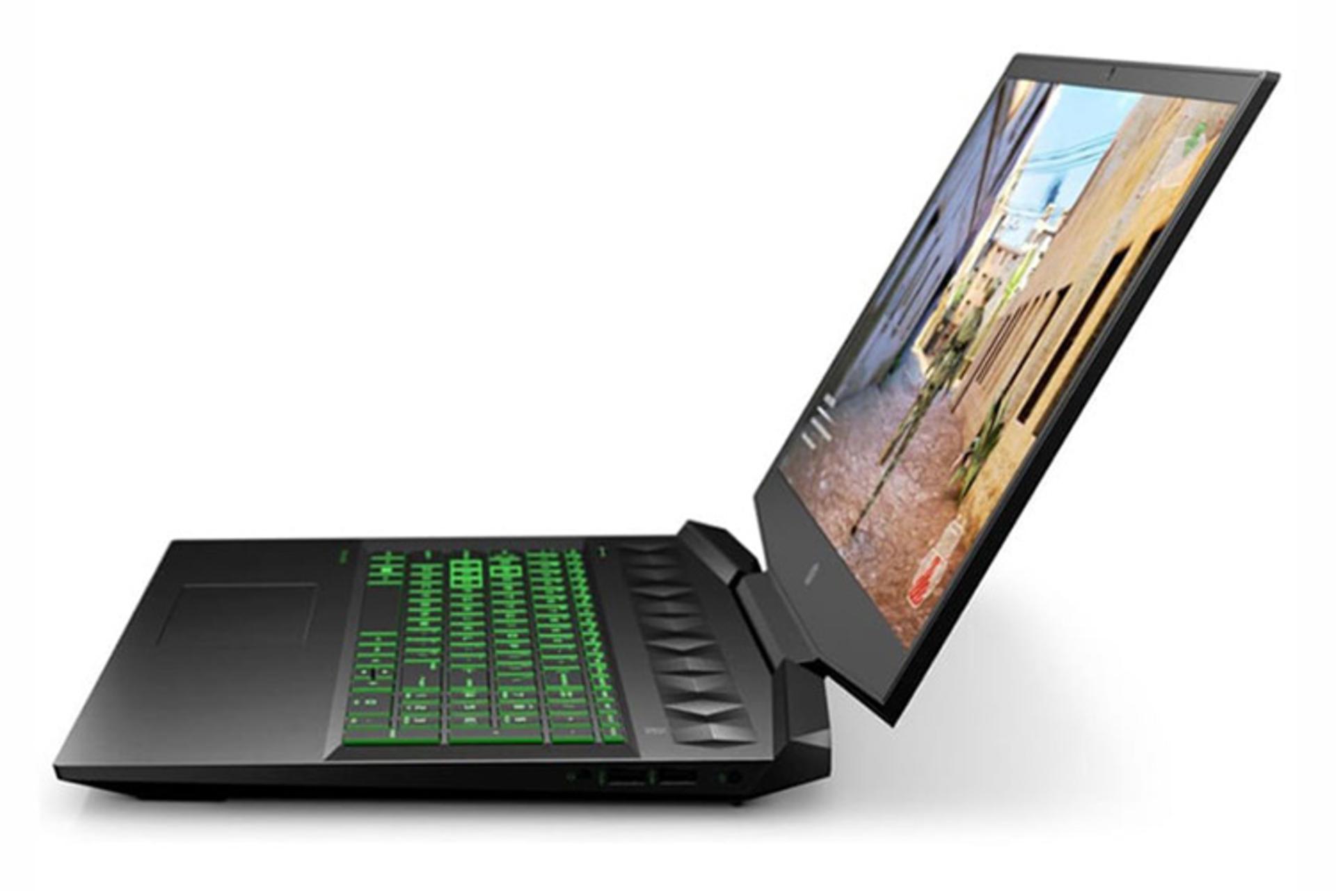 نمای نیمرخ لپ تاپ اچ پی پاویلیون گیمینگ 15 DK1035